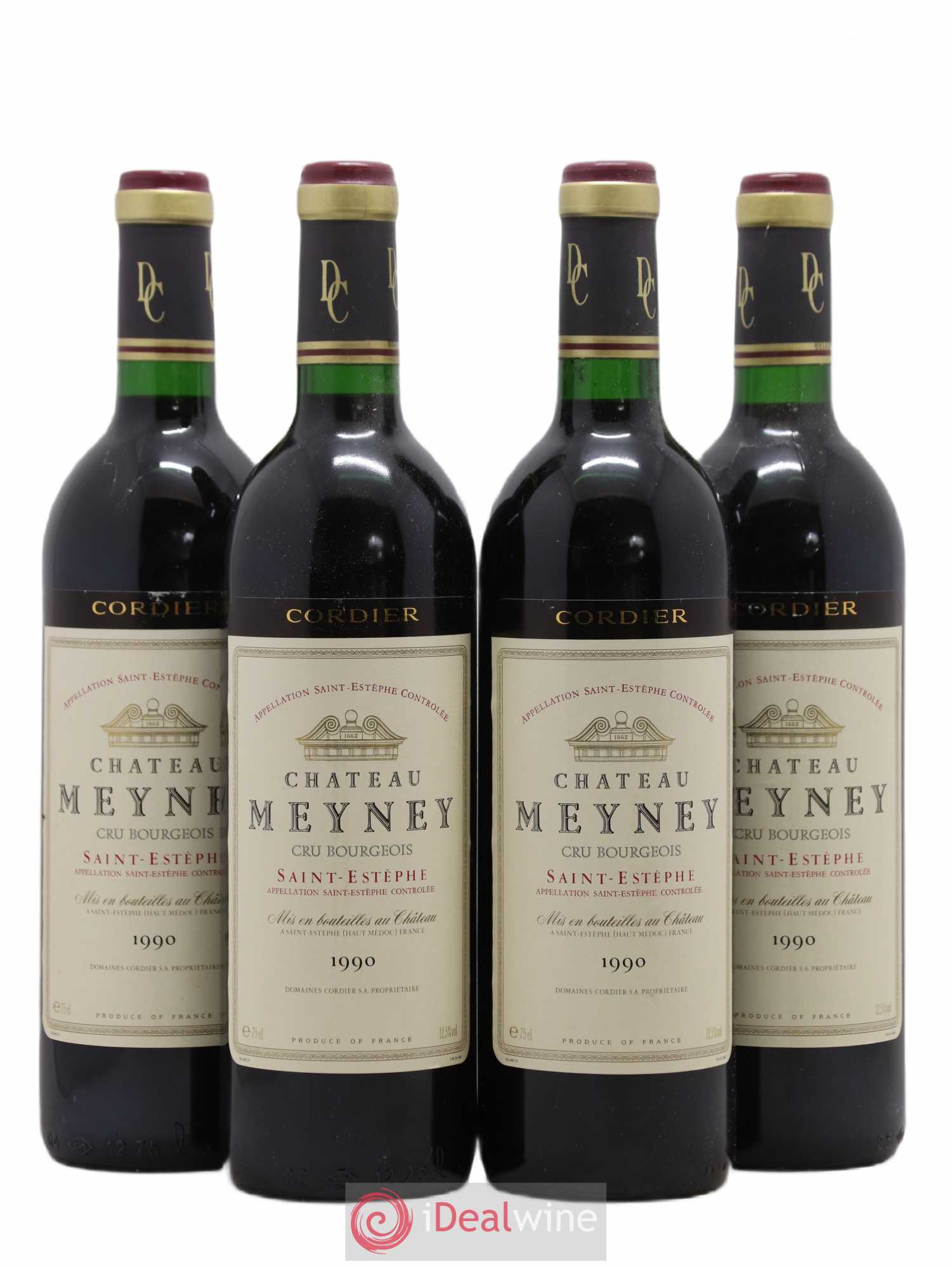 Château Meyney 1990 - Lot de 4 bouteilles - 0