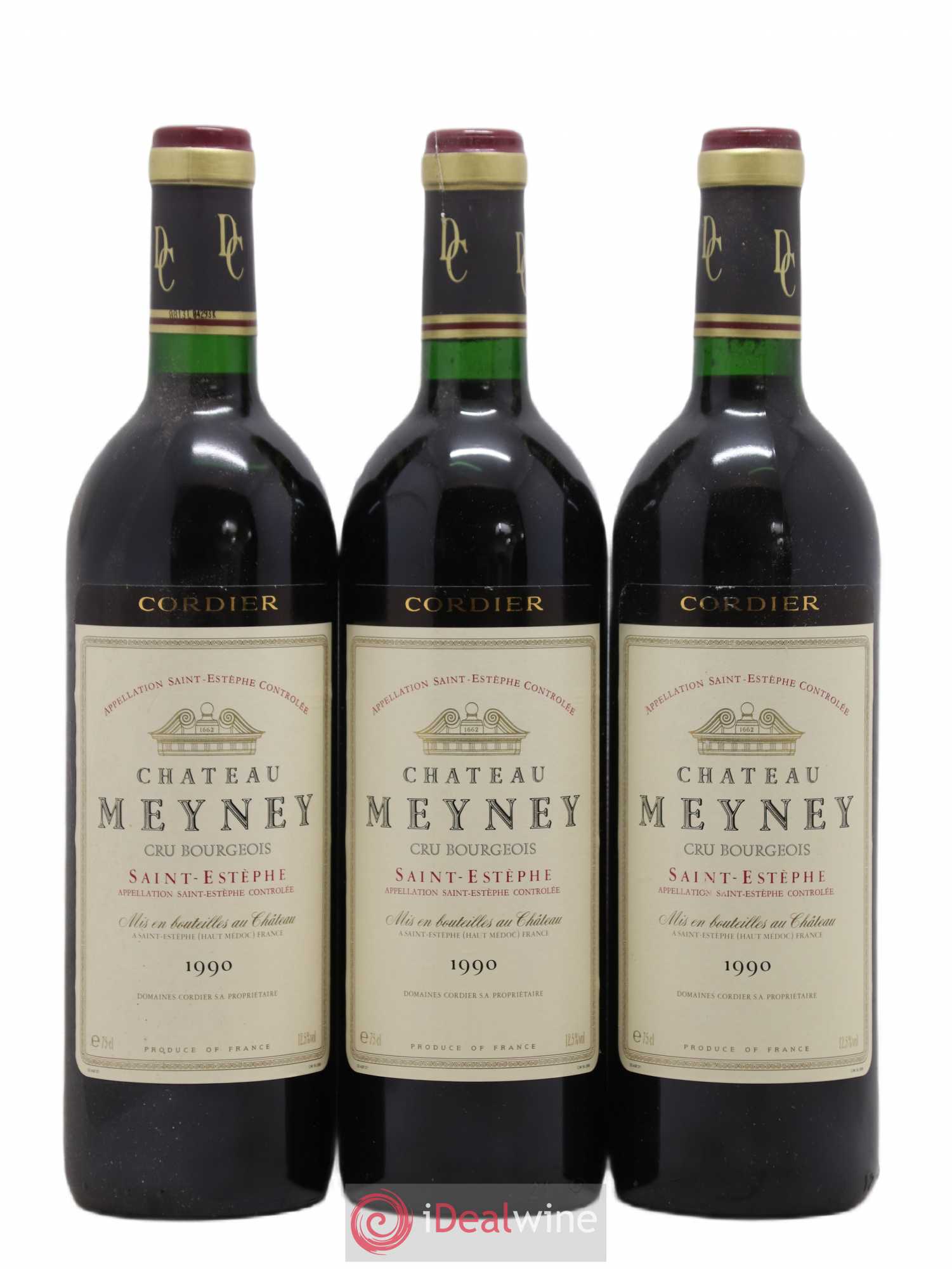 Château Meyney 1990 - Posten von 3 Flaschen - 0