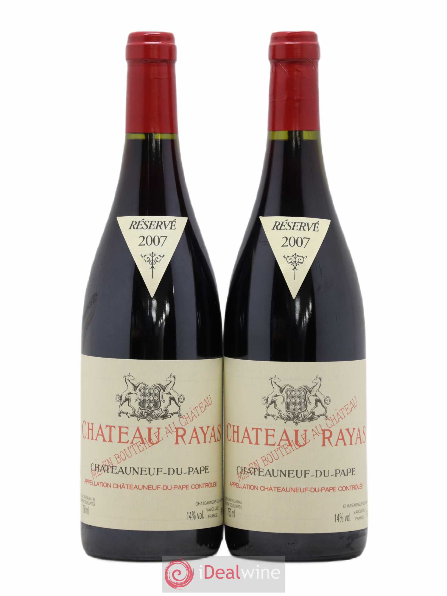 Châteauneuf-du-Pape Château Rayas Emmanuel Reynaud 2007 - Lot de 2 bouteilles - 0
