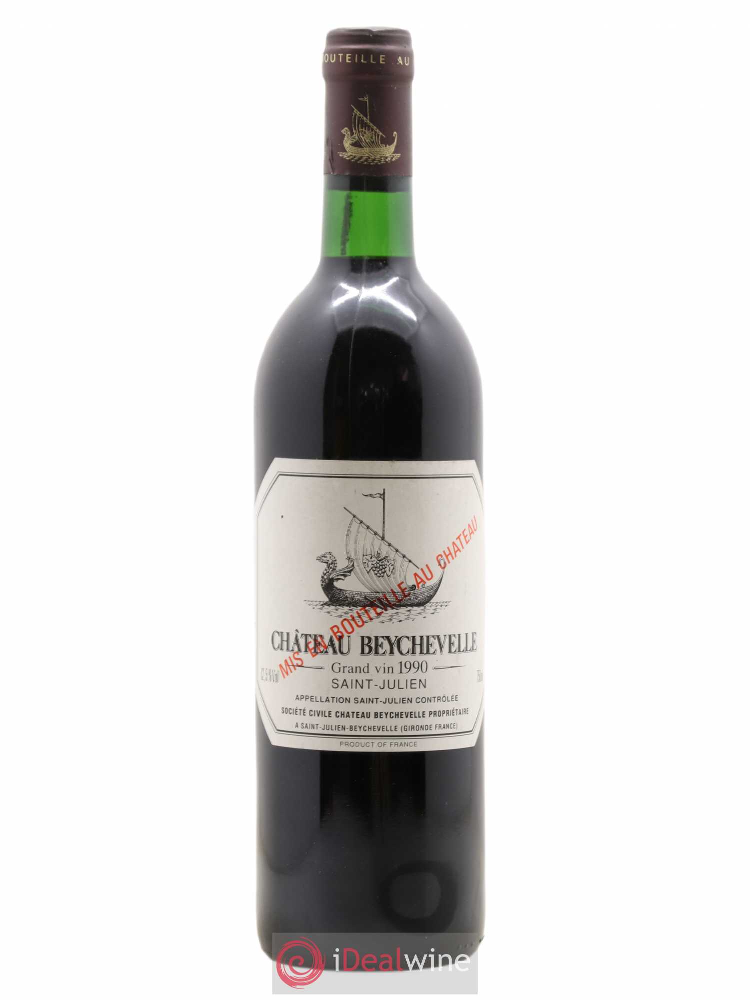 Château Beychevelle 4ème Grand Cru Classé 1990 - Lot de 1 bouteille - 0
