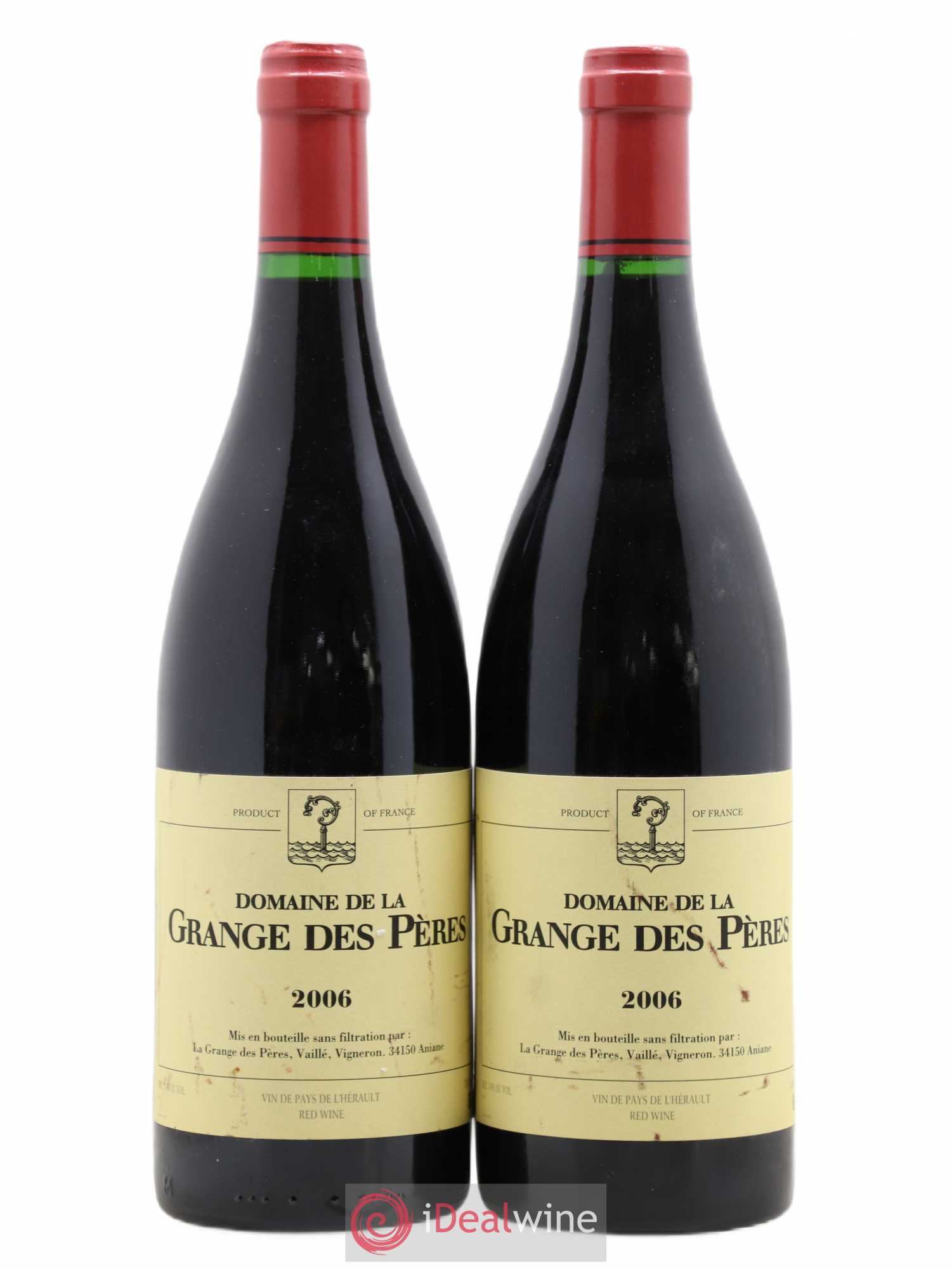 Pays d'Hérault Grange des Pères Laurent Vaillé 2006 - Lot de 2 bouteilles - 0