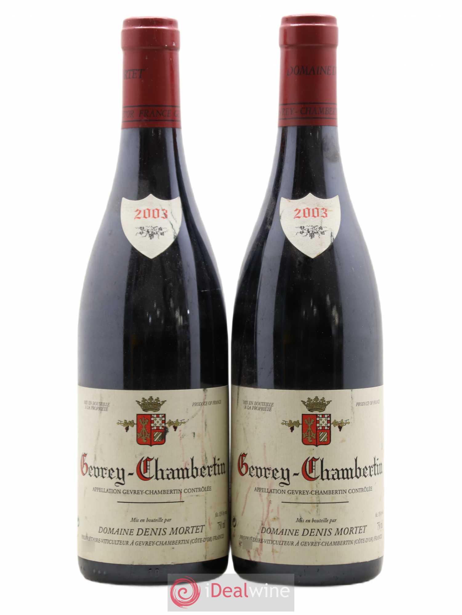 Gevrey-Chambertin Denis Mortet (Domaine) 2003 - Lot de 2 bouteilles - 0