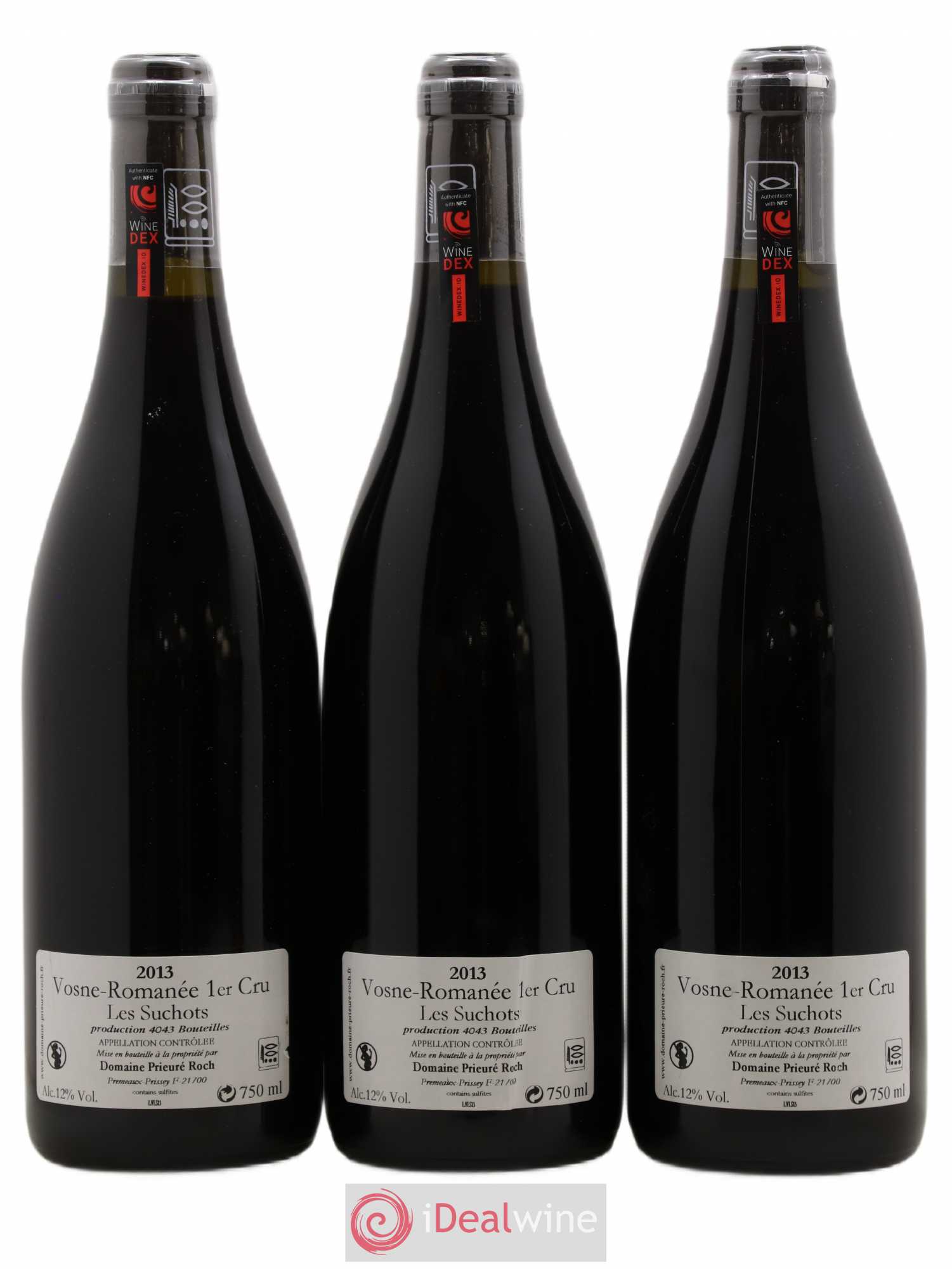 Vosne-Romanée 1er Cru Les Suchots Prieuré Roch 2013 - Lot de 3 bouteilles - 1