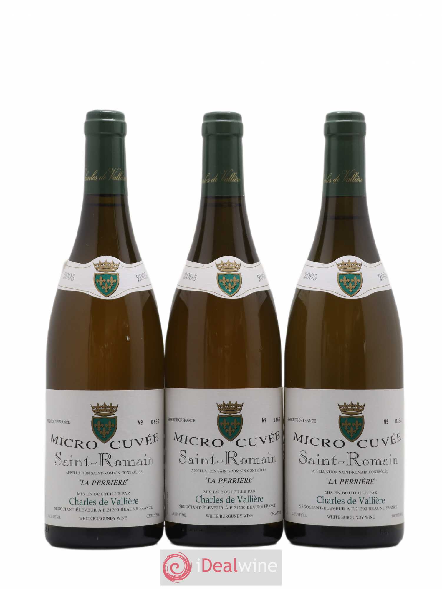 Saint-Romain La Perrière Charles de Vallière 2005 - Lot of 6 bottles - 2