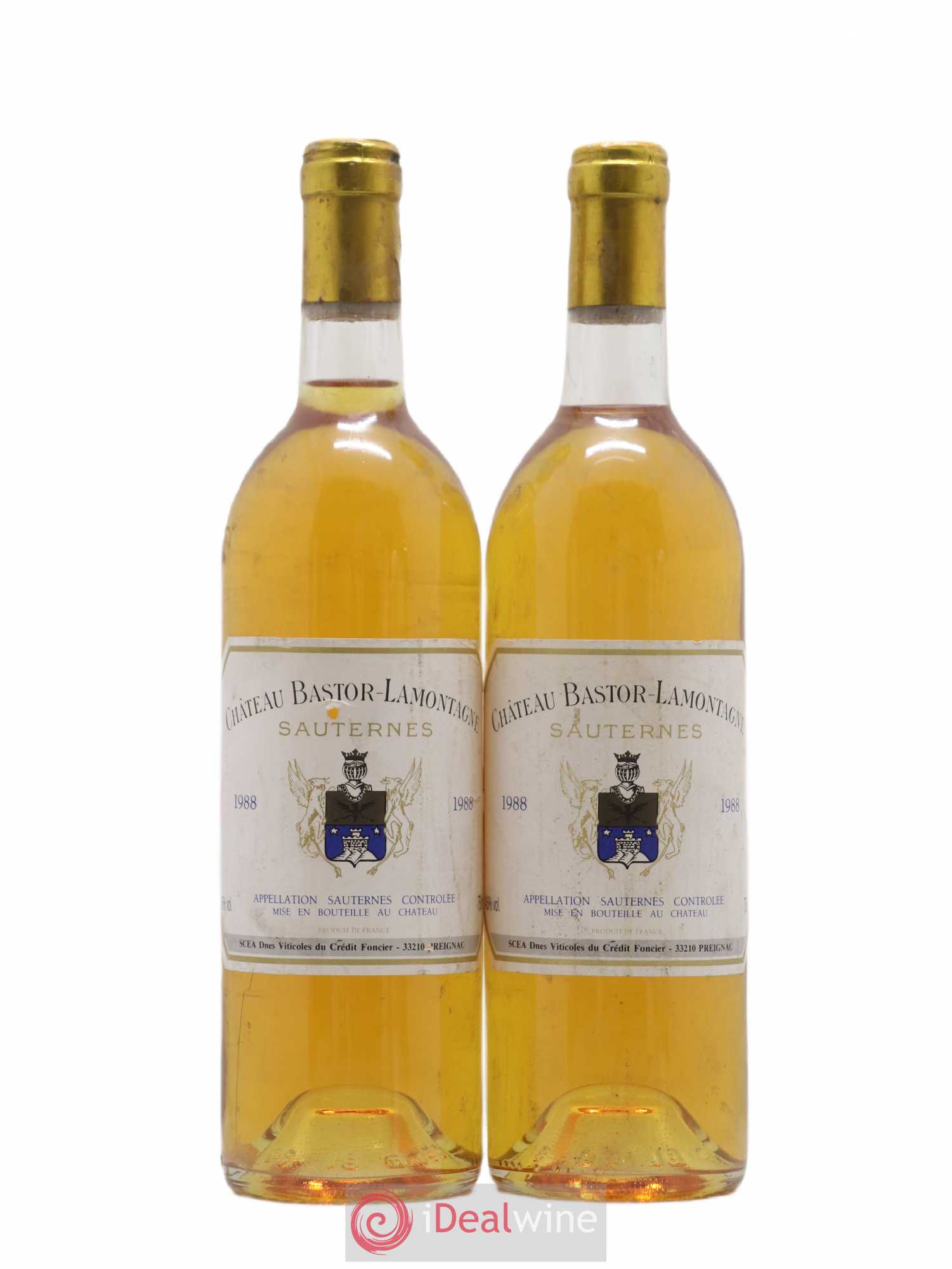 Château Bastor Lamontagne 1988 - Lotto di 2 bottiglie - 0