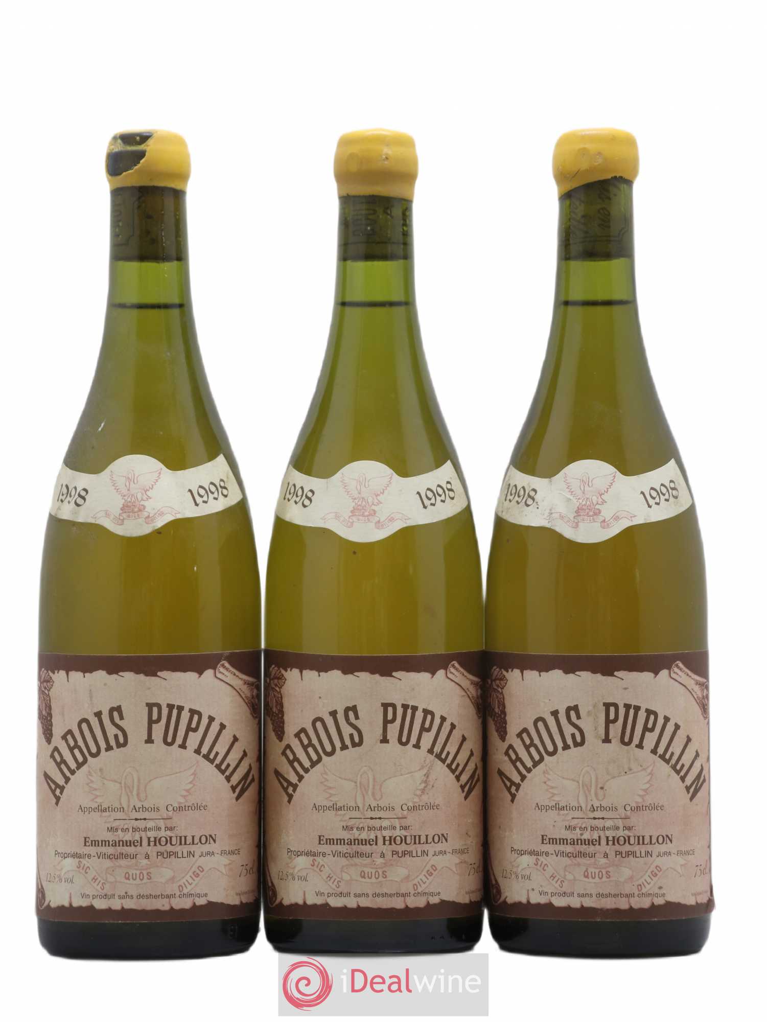 Arbois-Pupillin Savagnin (cire jaune) Overnoy-Houillon (Domaine) 1998 - Lot de 3 bouteilles - 0