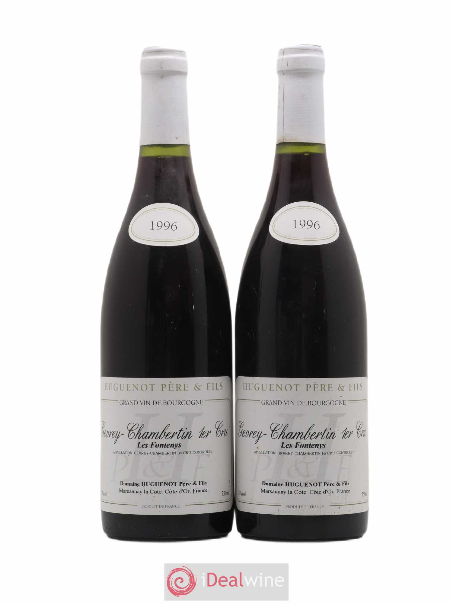 Gevrey-Chambertin 1er Cru Les Fontenys Domaine Huguenot Père et Fils 1996 - Posten von 2 Flaschen - 0