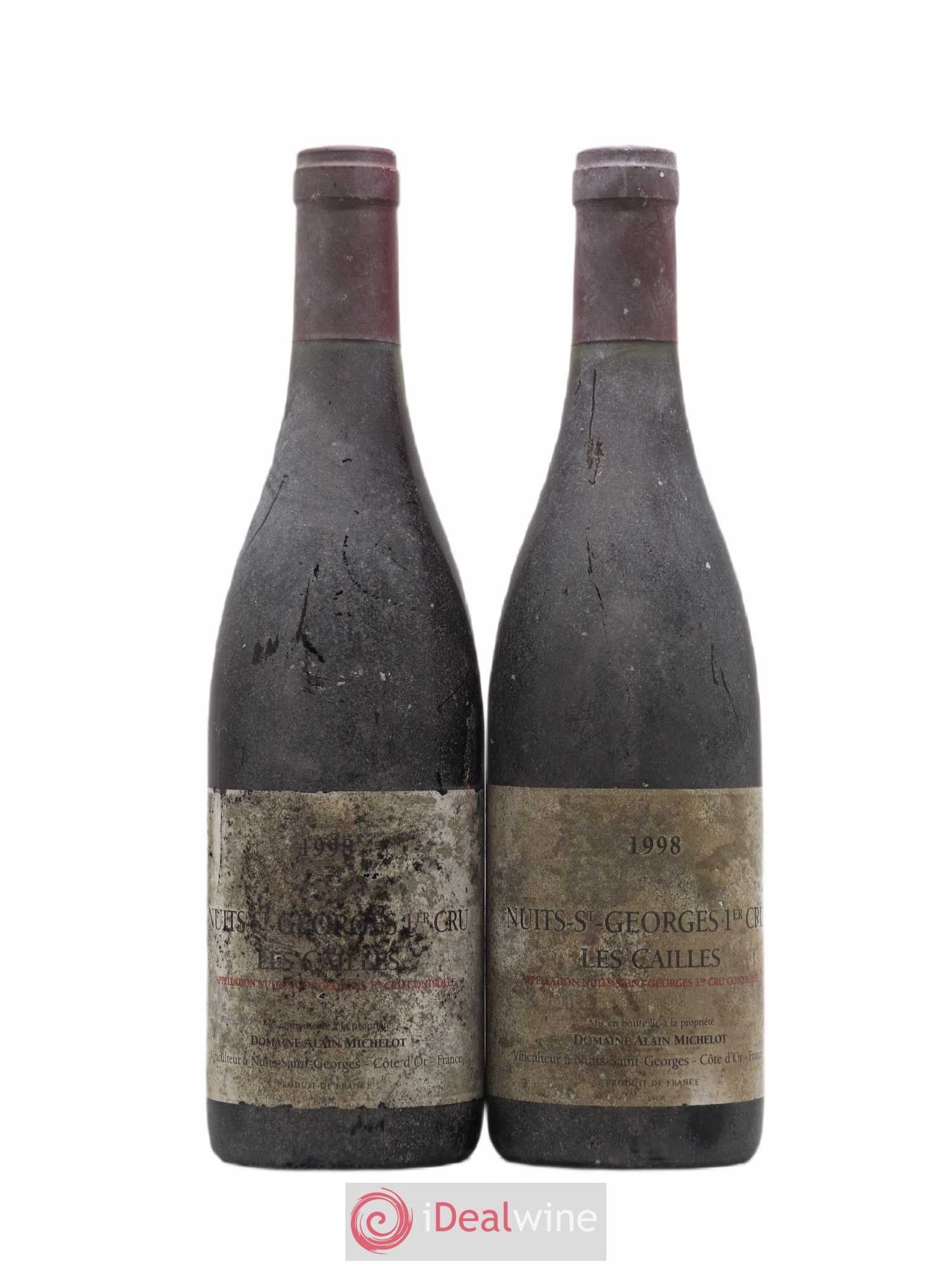 Nuits-Saint-Georges 1er Cru Les Cailles domaine Alain Michelot 1998 - Posten von 2 Flaschen - 0