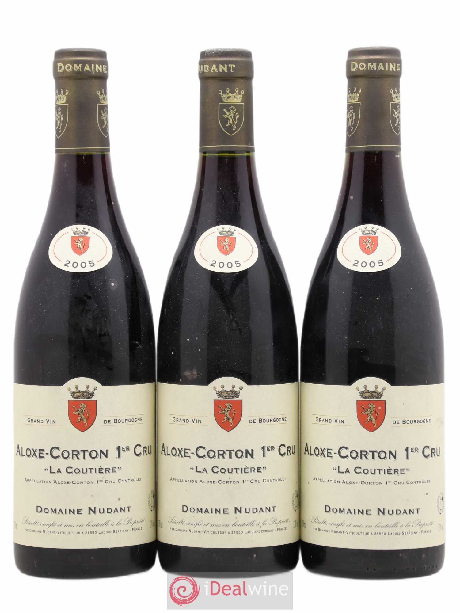 Aloxe-Corton 1er Cru La Coutieres Domaine Nudant 2005 - Posten von 3 Flaschen - 0