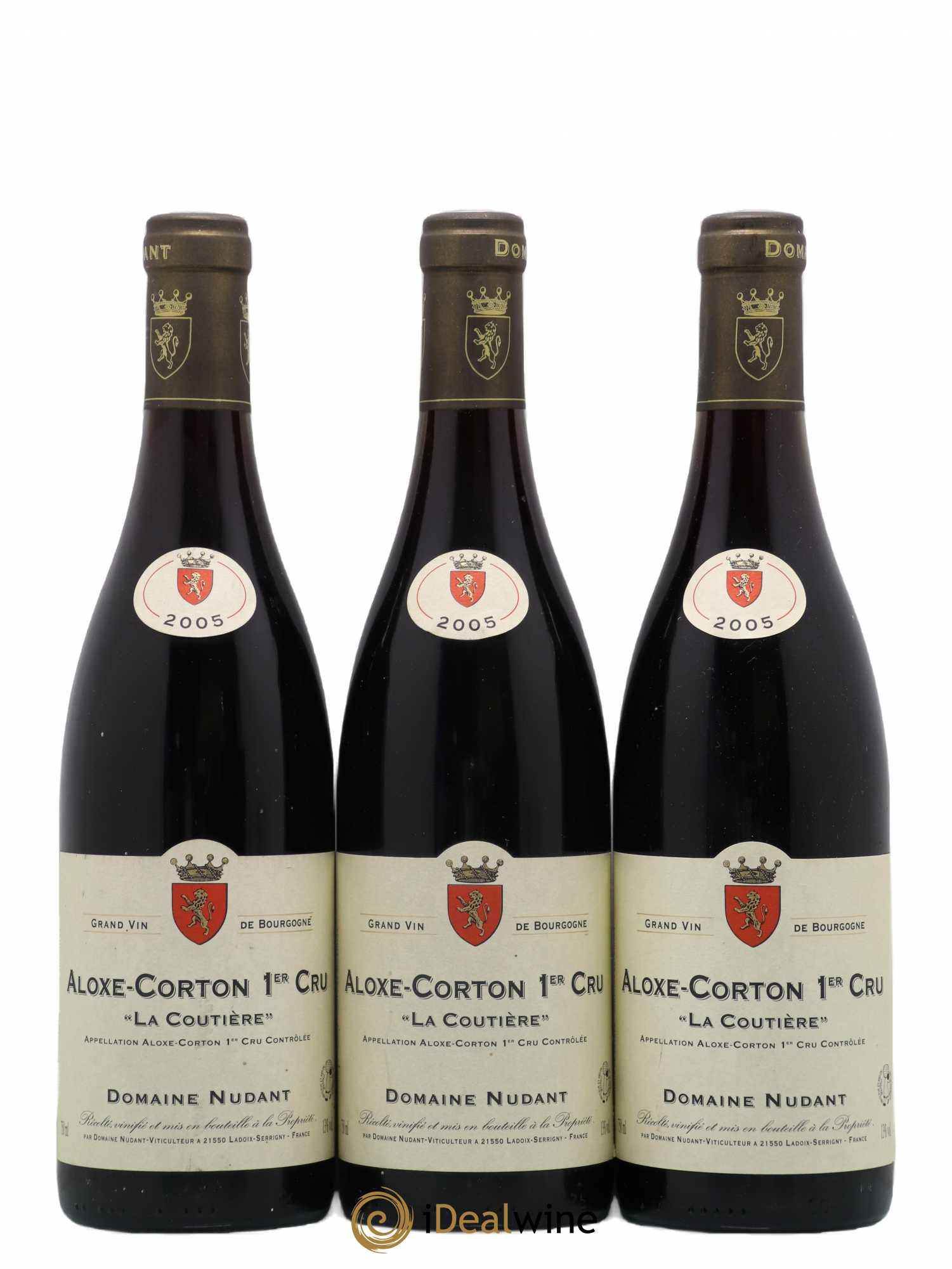 Aloxe-Corton 1er Cru La Coutiere Domaine Nudant 2005 - Posten von 3 Flaschen - 0