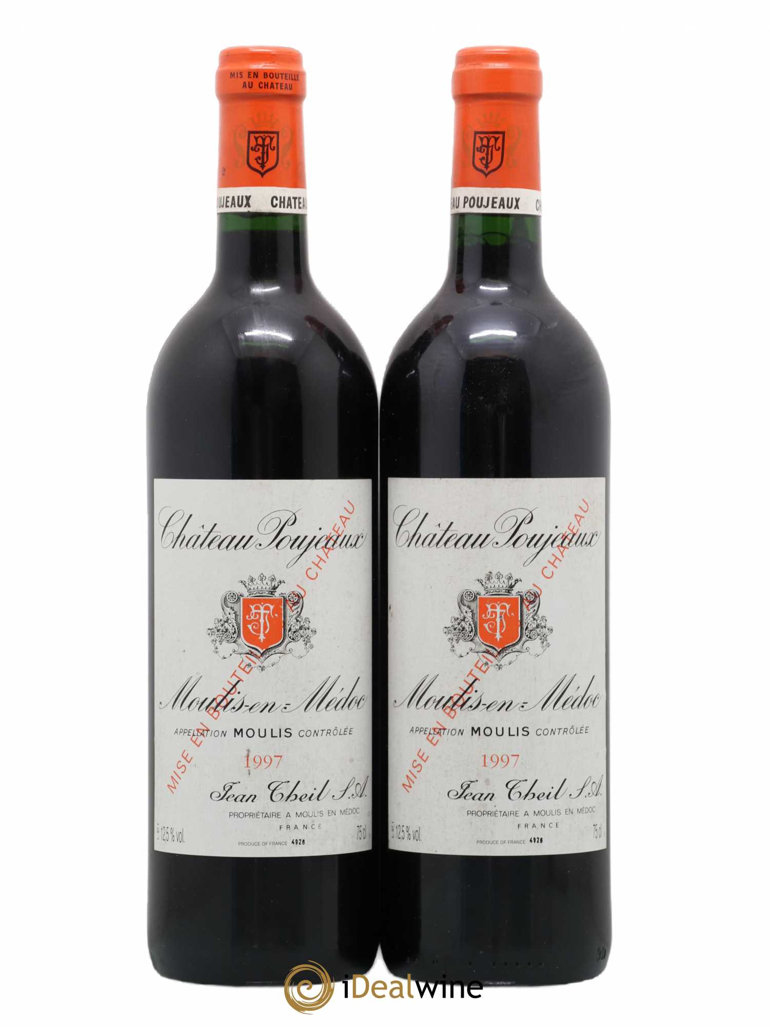 Château Poujeaux 1997 - Lot de 2 bouteilles - 0