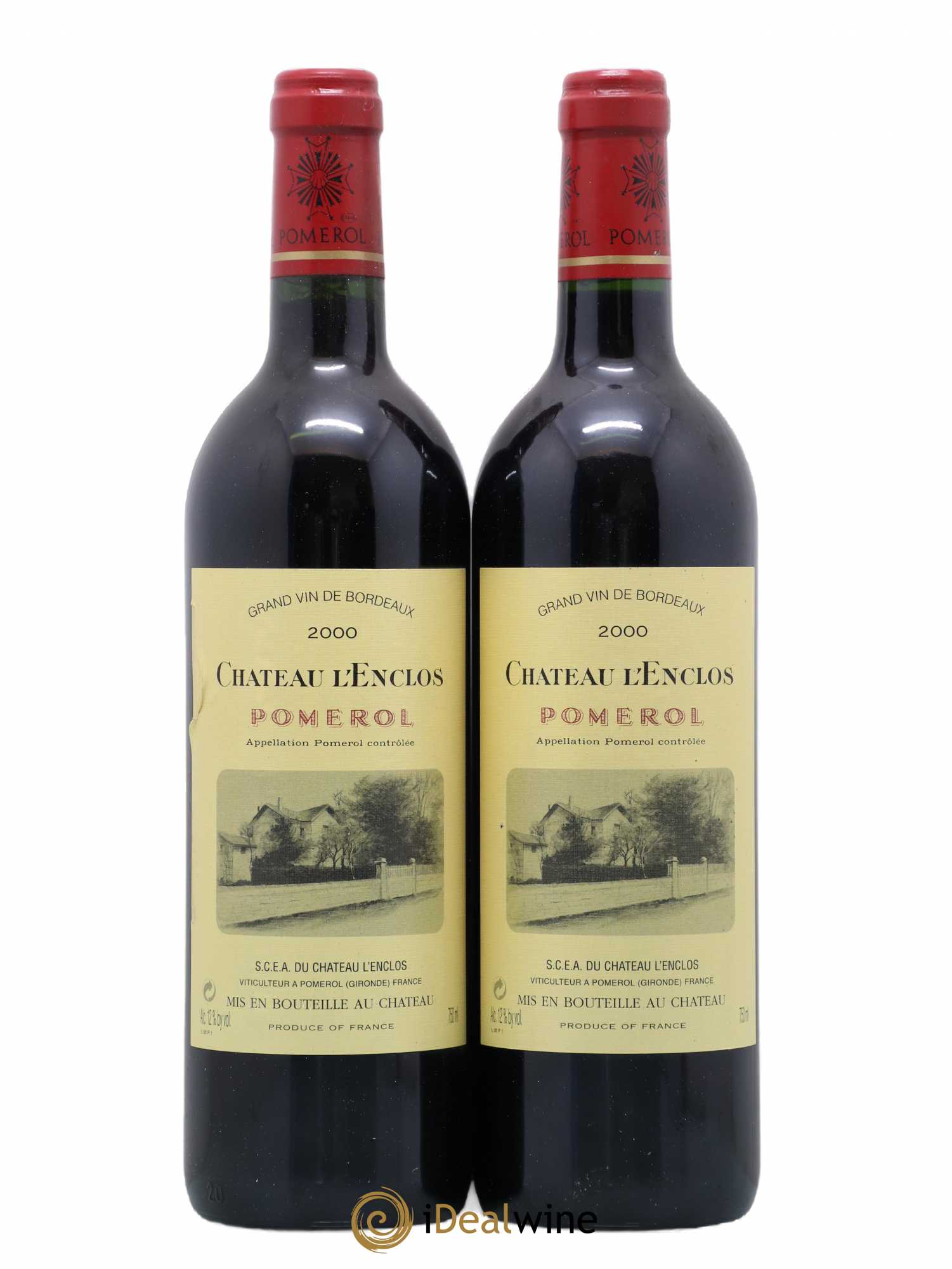 Château l' Enclos 2000 - Lot de 2 bouteilles - 0