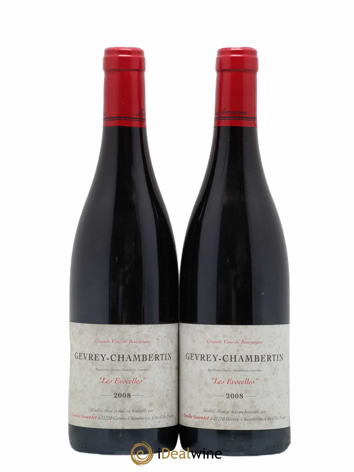 Gevrey-Chambertin Les Evocelles Emilie Geantet 2008 - Posten von 2 Flaschen - 0