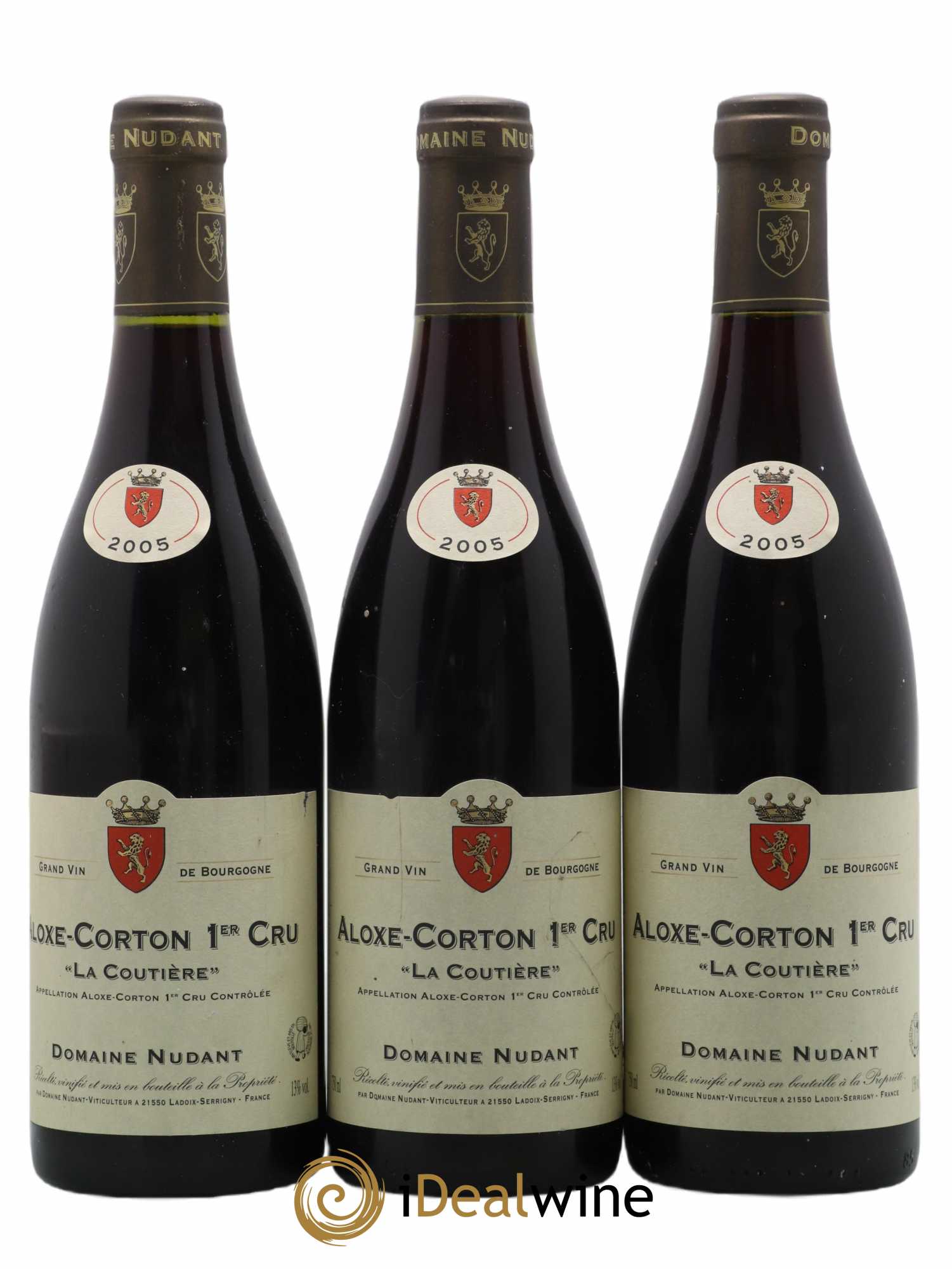 Aloxe-Corton 1er Cru La Coutiere Domaine Nudant 2005 - Posten von 3 Flaschen - 0