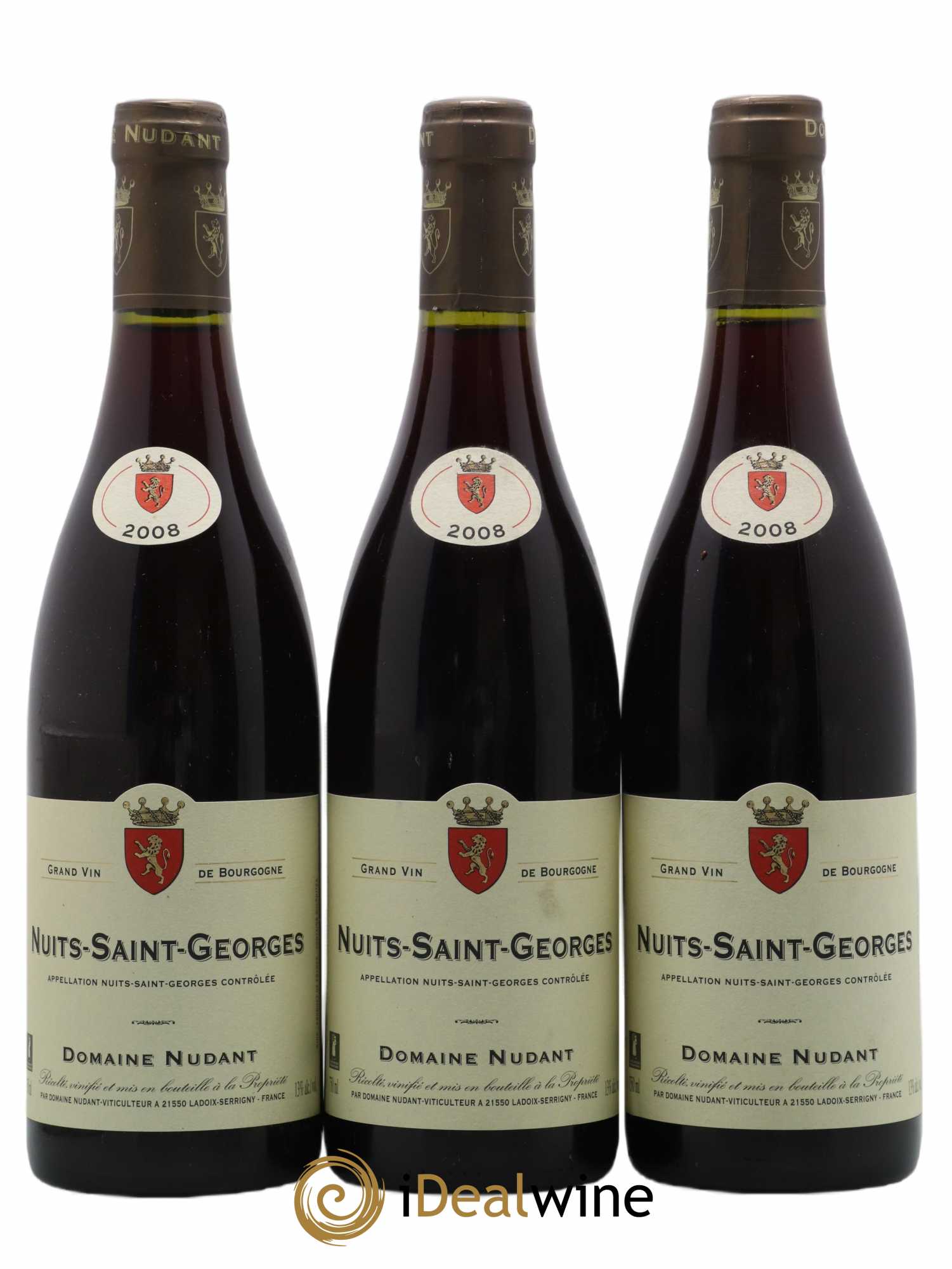 Nuits-Saint-Georges Domaine Nudant 2008 - Lot de 3 bouteilles - 0