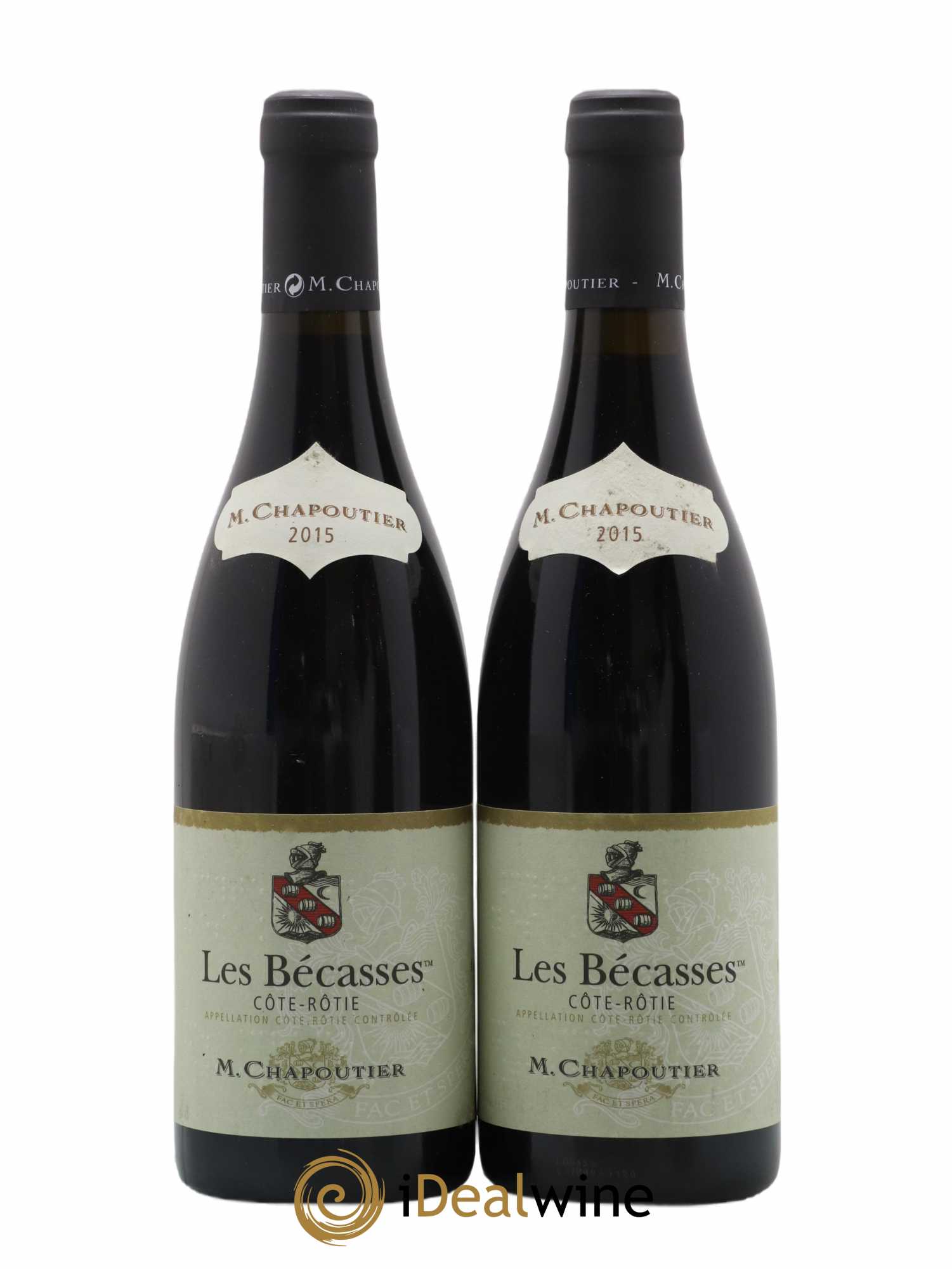 Côte-Rôtie Les Bécasses Chapoutier 2015 - Lot de 2 bouteilles - 0