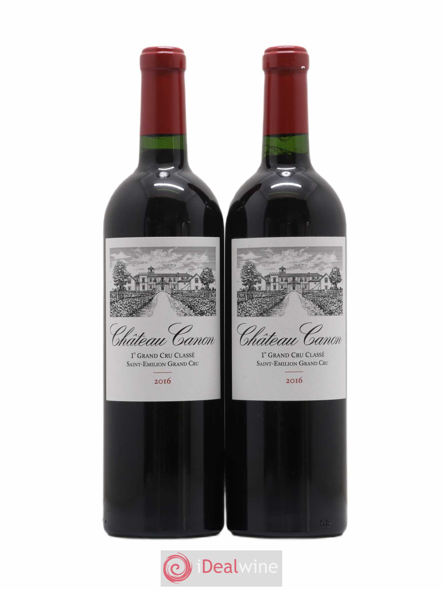 Château Canon 1er Grand Cru Classé B 2016 - Lot de 2 bouteilles - 0