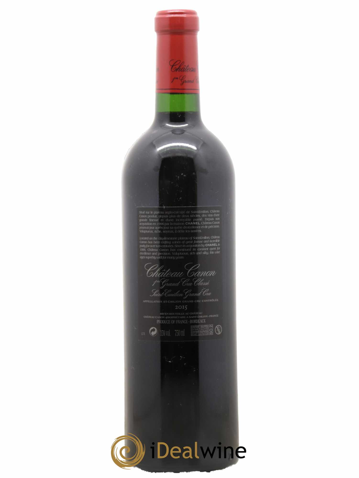 Château Canon 1er Grand Cru Classé B 2015 - Lot de 1 bouteille - 1
