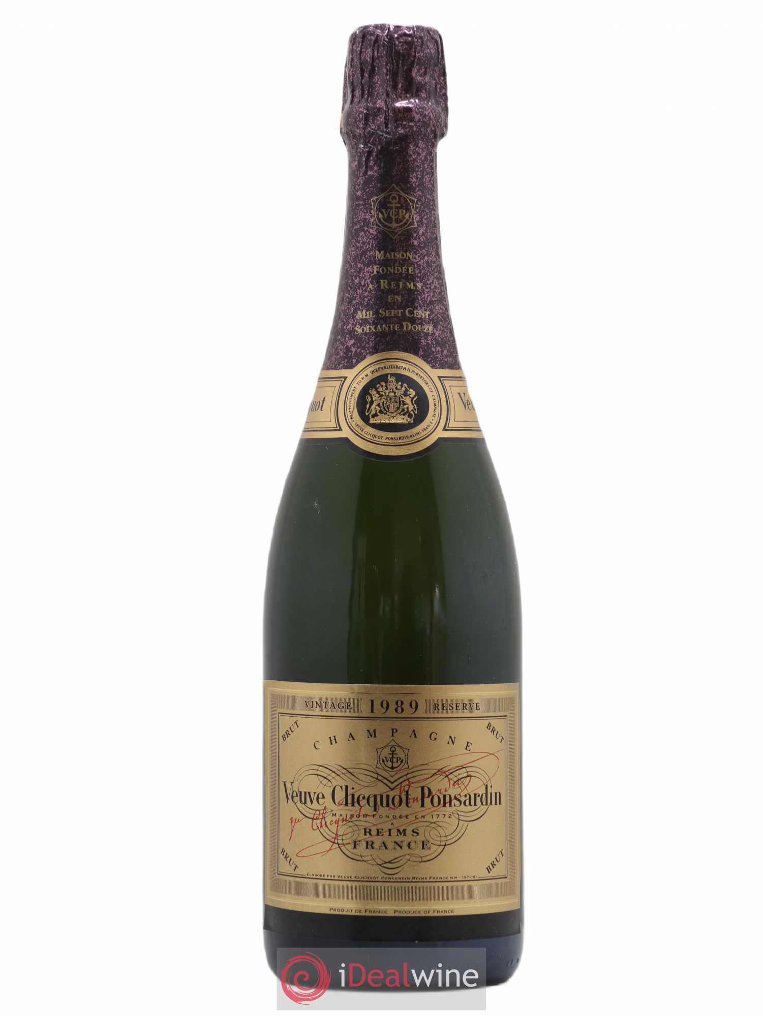 Vintage Veuve Clicquot 1989 - Lot de 1 bouteille - 0