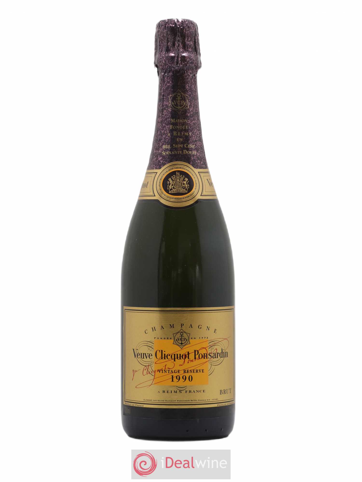 Vintage Veuve Clicquot 1990 - Lot de 1 bouteille - 0