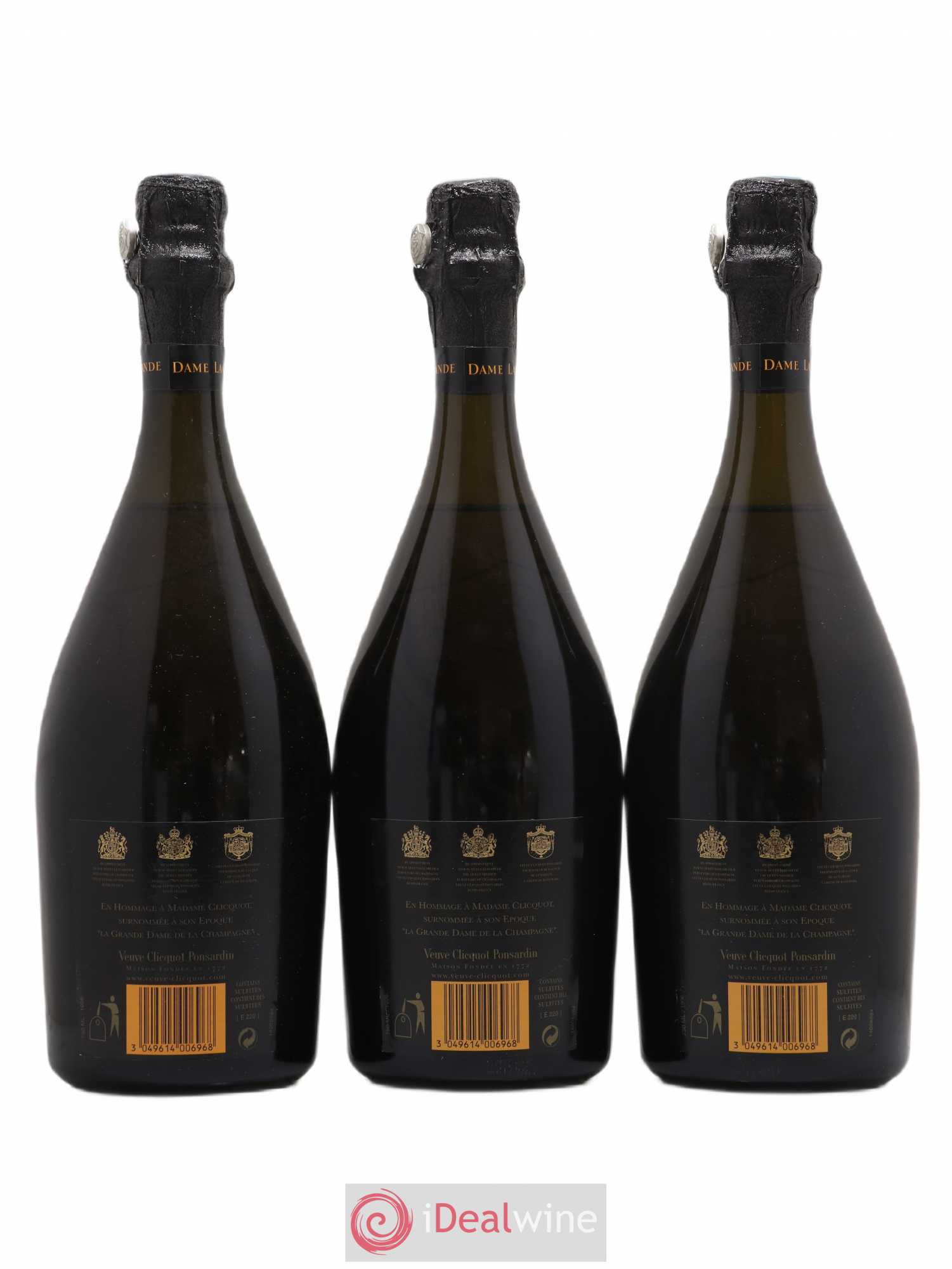 La Grande Dame Veuve Clicquot 1996 - Lot de 3 bouteilles - 1