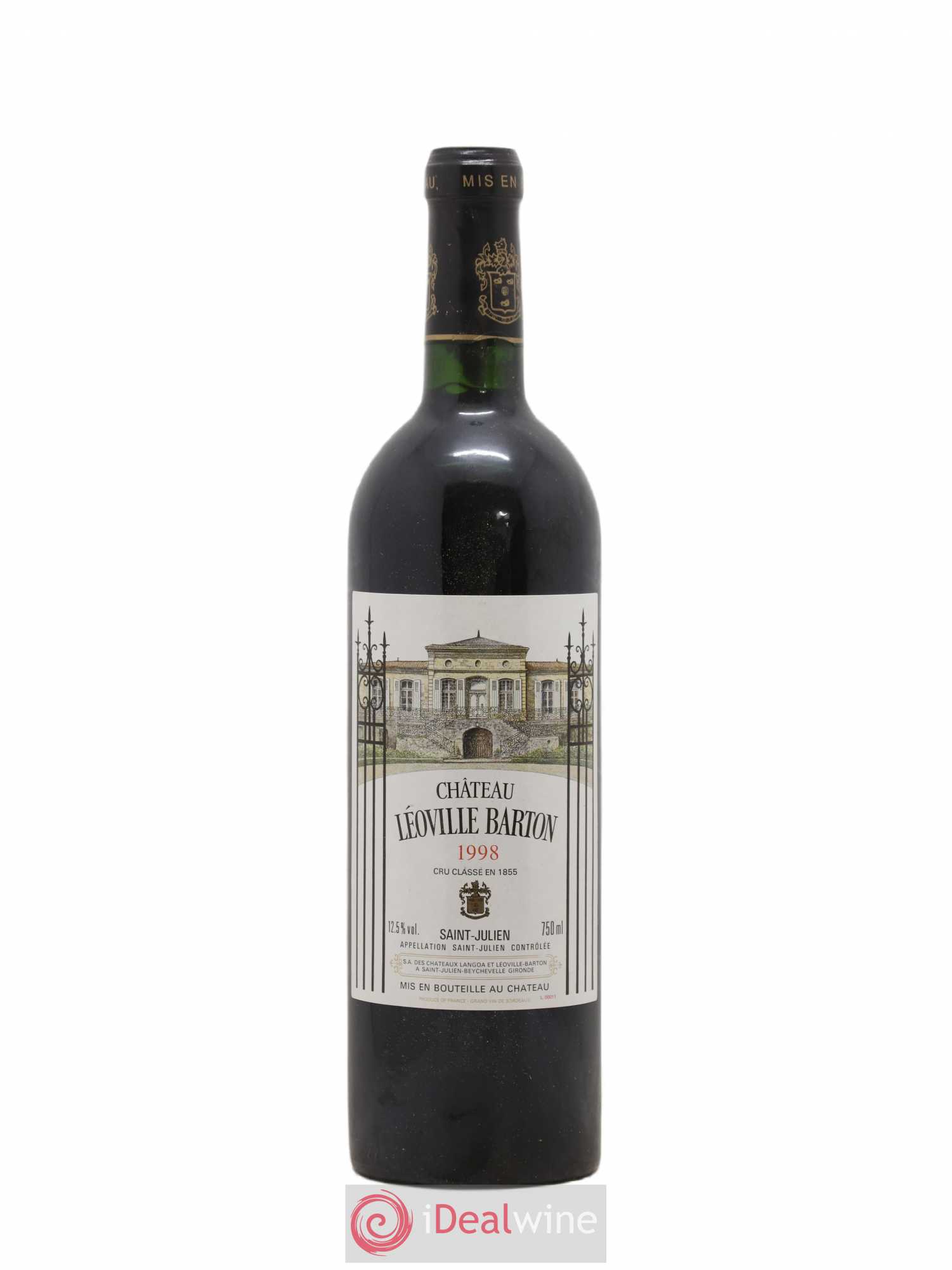 Château Léoville Barton 2ème Grand Cru Classé 1998 - Lot de 1 bouteille - 0