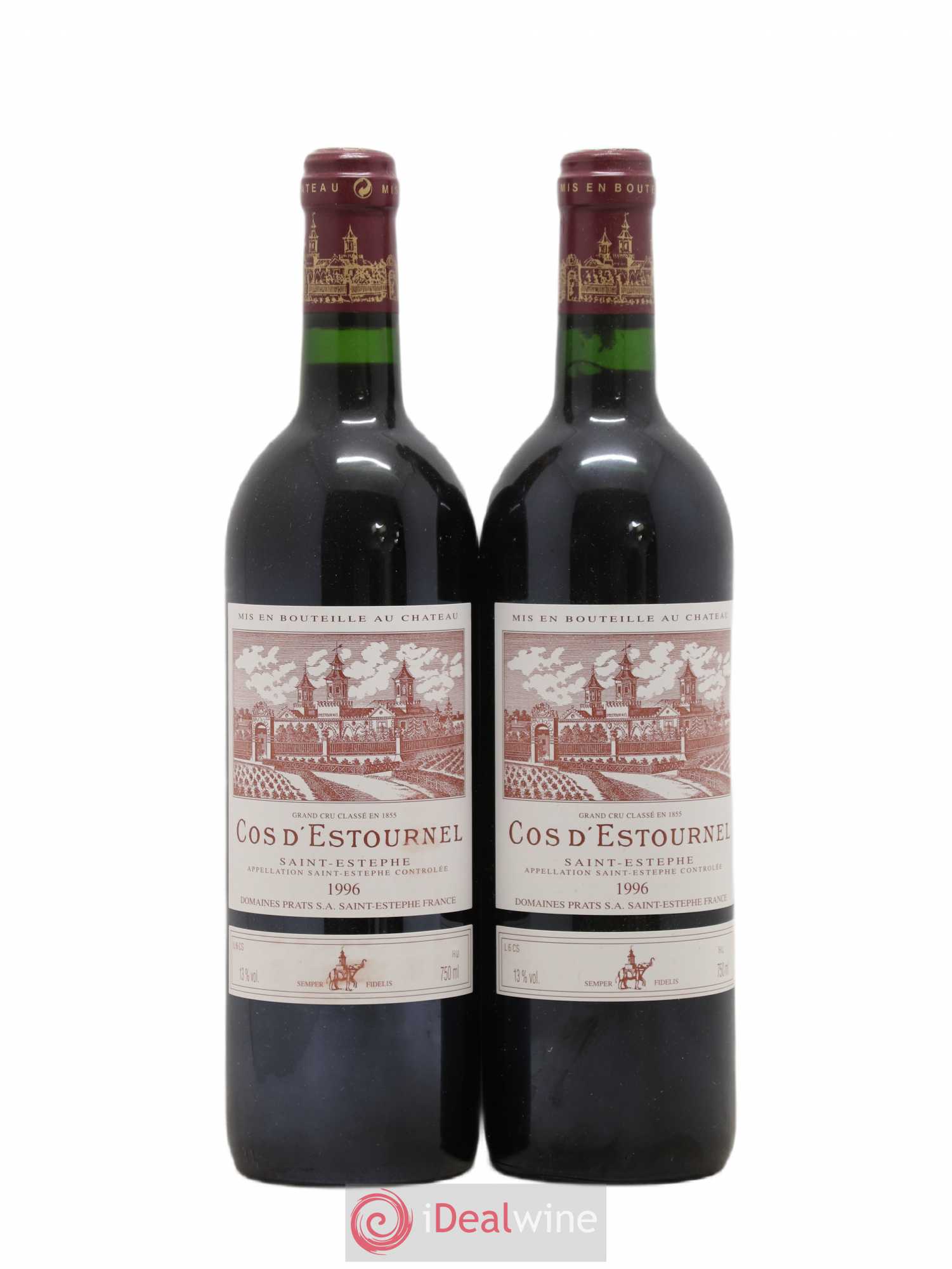 Cos d'Estournel 2ème Grand Cru Classé 1996 - Lot de 2 bouteilles - 0