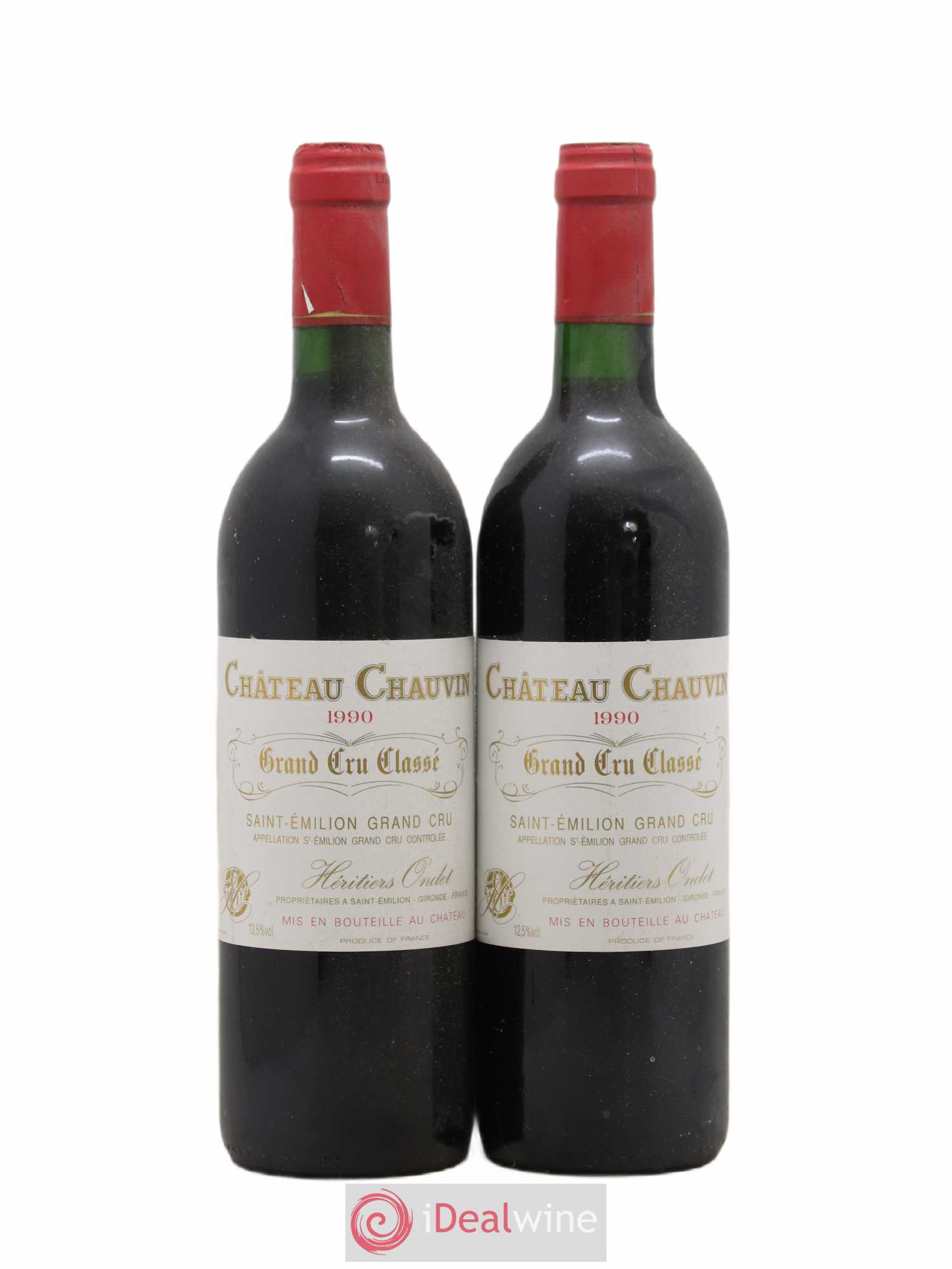 Château Chauvin Grand Cru Classé 1990 - Lot de 2 bouteilles - 0