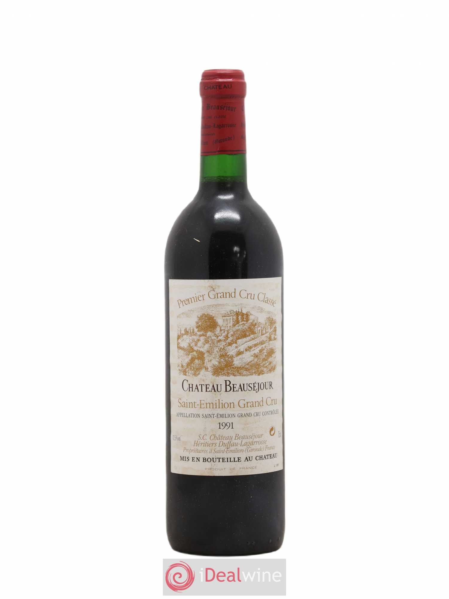 Château Beauséjour (Duffau-Lagarrosse) 1er Grand Cru Classé B 1991 - Lot de 1 bouteille - 0