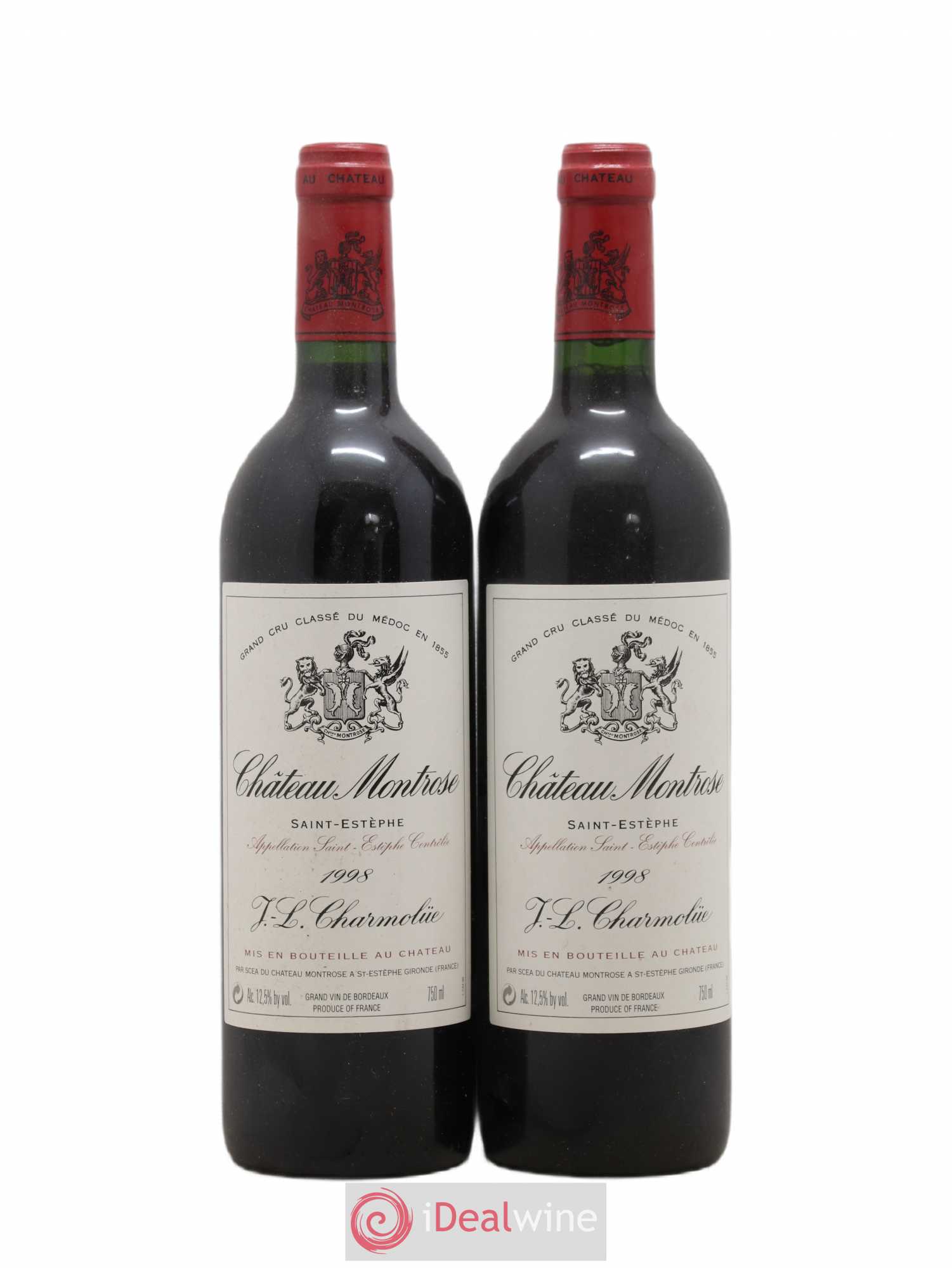 Château Montrose 2ème Grand Cru Classé 1998 - Lot de 2 bouteilles - 0