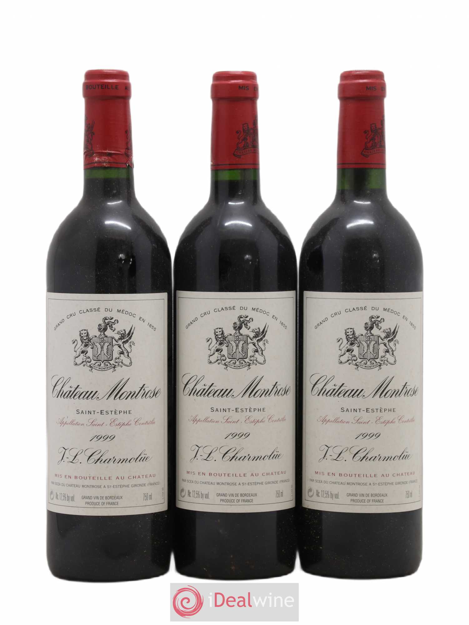 Château Montrose 2ème Grand Cru Classé 1999 - Lot de 3 bouteilles - 0