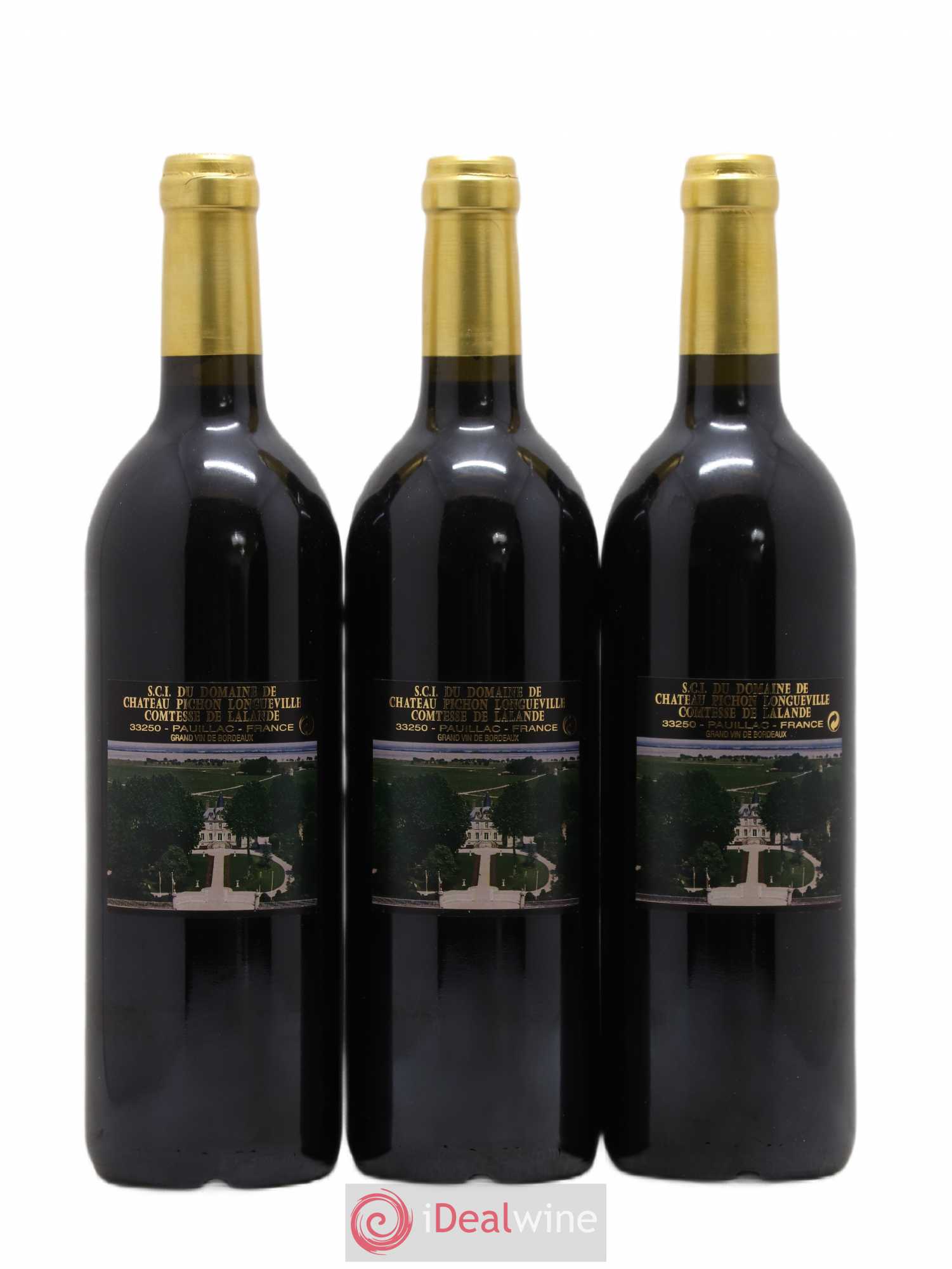Château Pichon Longueville Comtesse de Lalande 2ème Grand Cru Classé 2000 - Lot de 3 bouteilles - 1