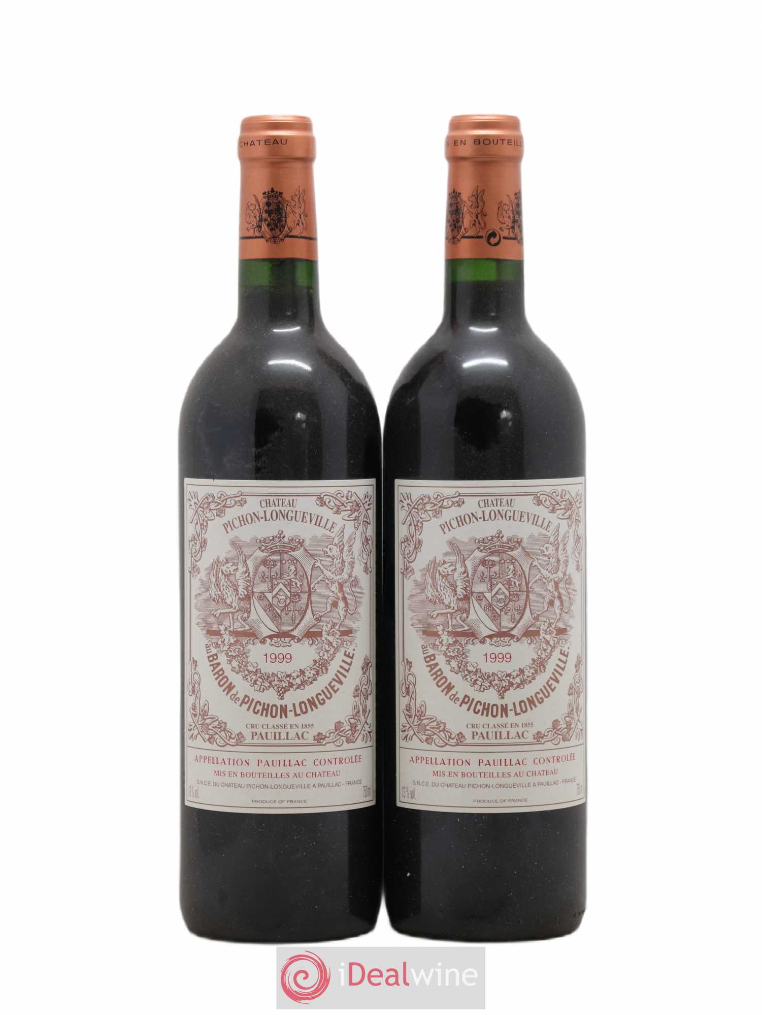 Pichon Longueville Baron 2ème Grand Cru Classé 1999 - Lot de 2 bouteilles - 0