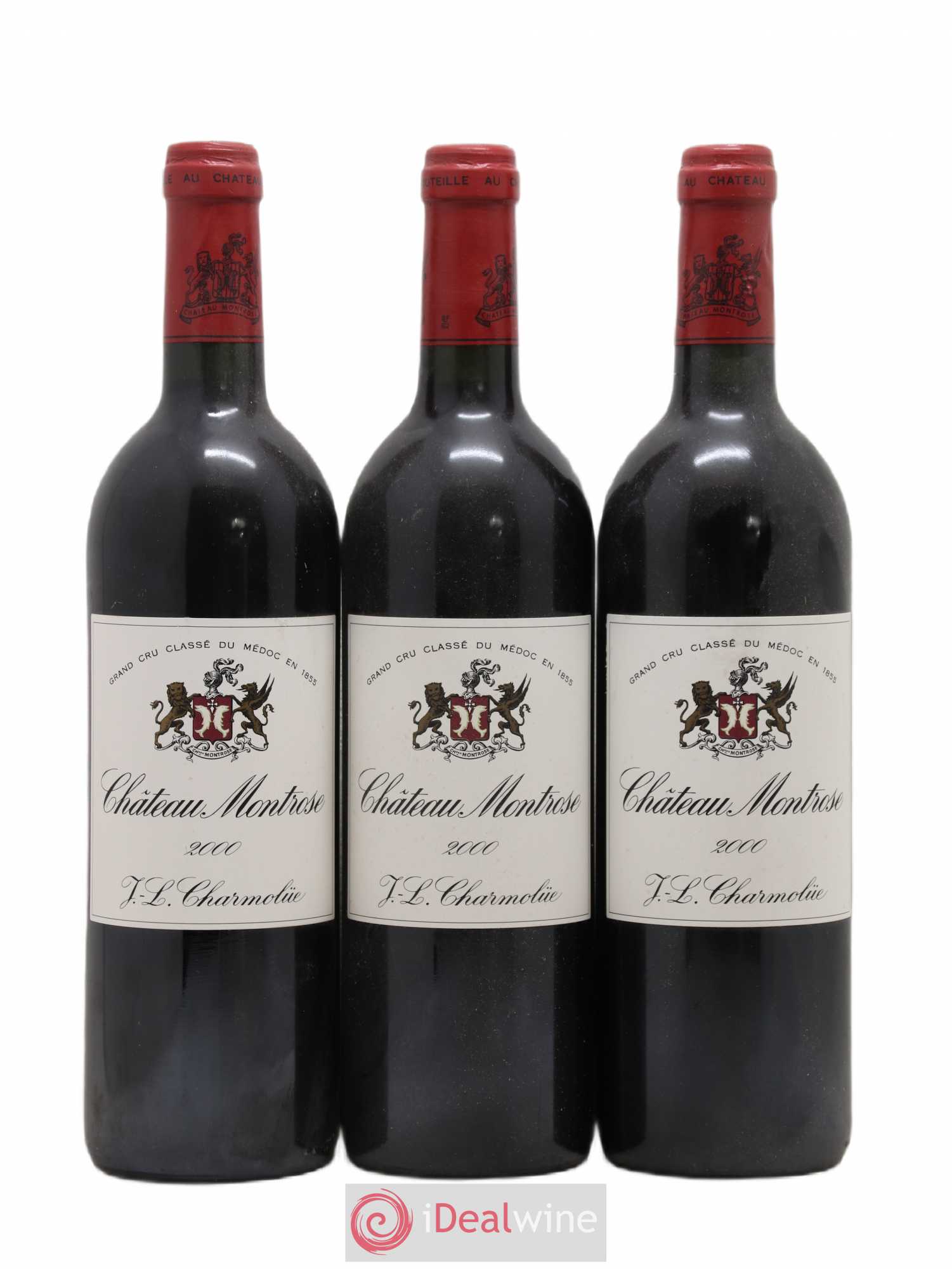 Château Montrose 2ème Grand Cru Classé 2000 - Lot de 3 bouteilles - 0