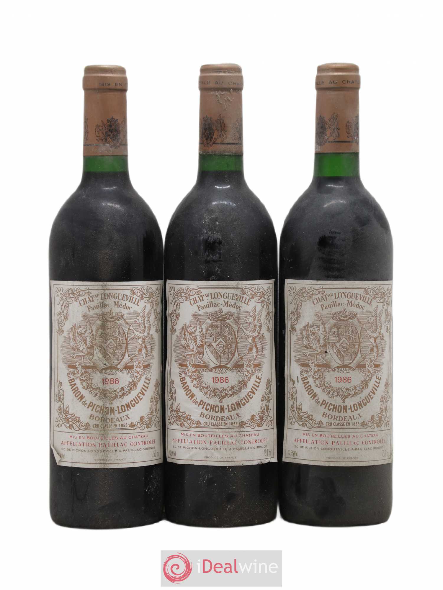 Pichon Longueville Baron 2ème Grand Cru Classé 1986 - Lot de 6 bouteilles - 2