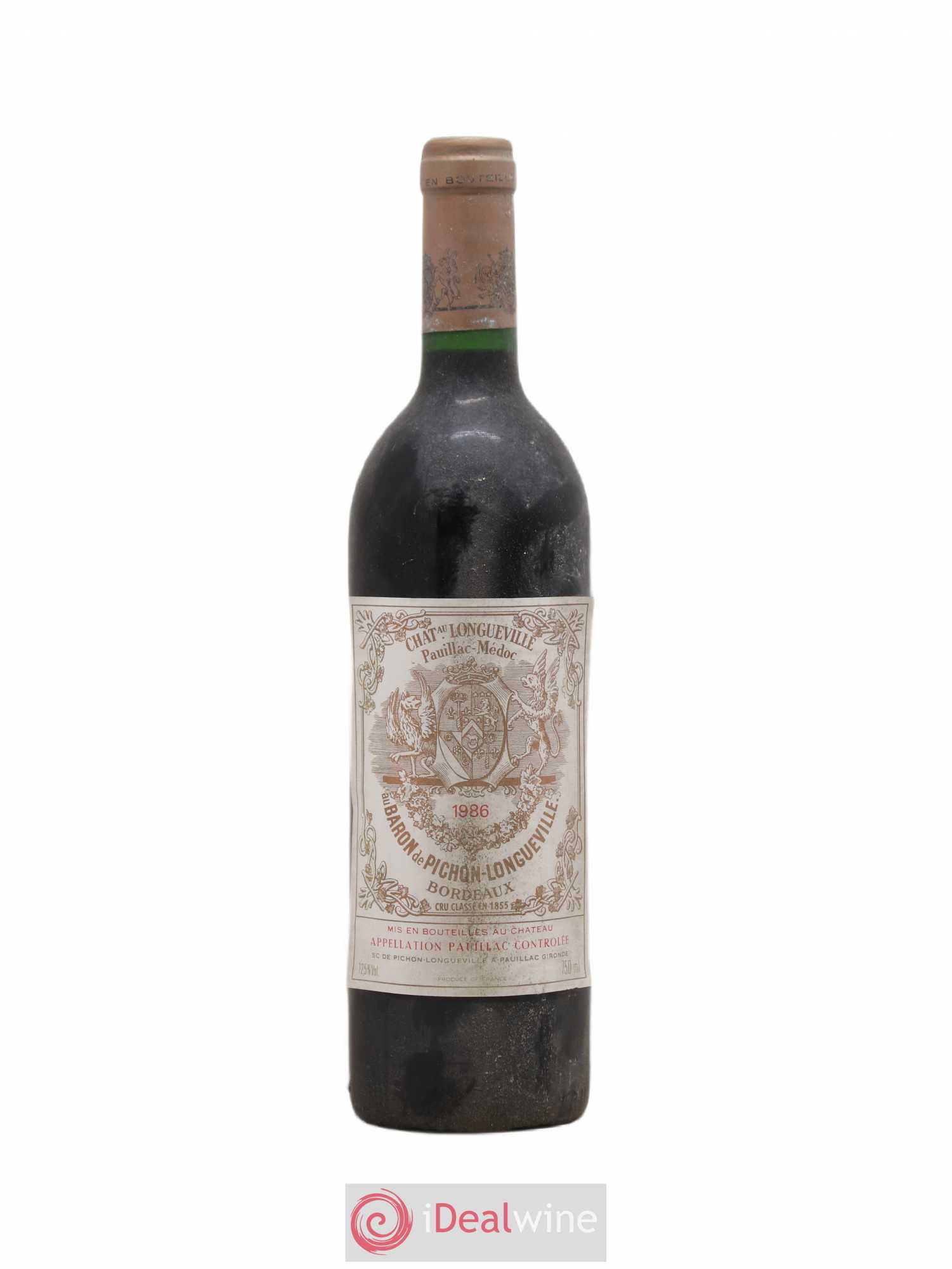 Pichon Longueville Baron 2ème Grand Cru Classé 1986 - Lot de 1 bouteille - 0