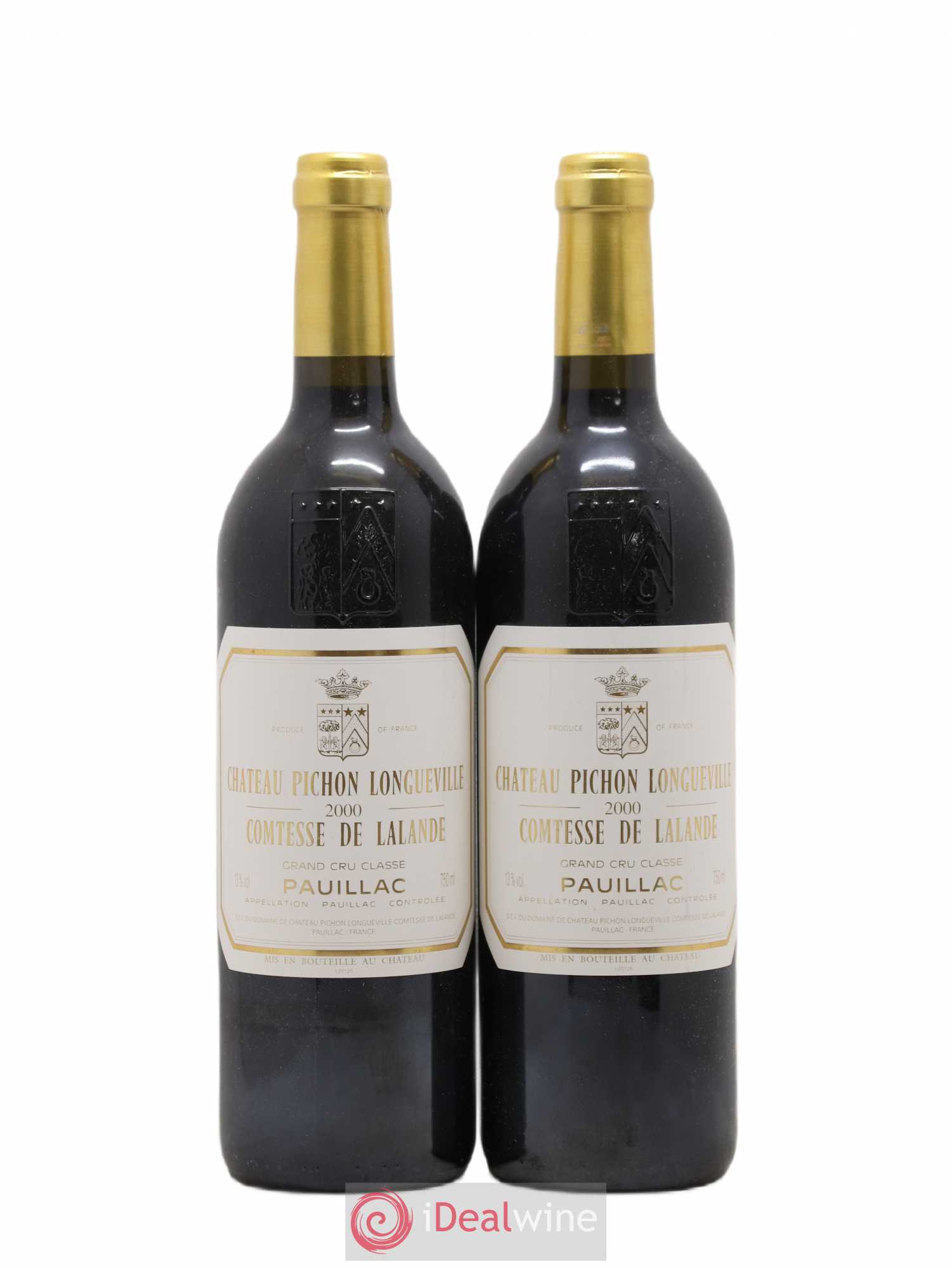 Château Pichon Longueville Comtesse de Lalande 2ème Grand Cru Classé 2000 - Lot de 2 bouteilles - 0
