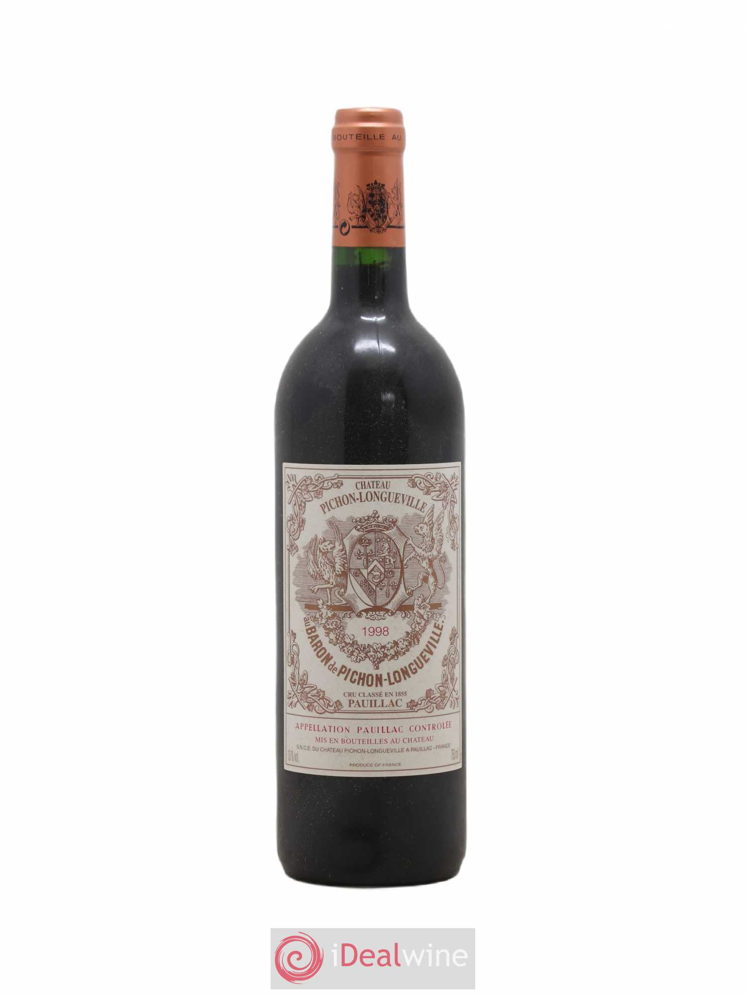 Pichon Longueville Baron 2ème Grand Cru Classé 1998 - Lot de 1 bouteille - 0