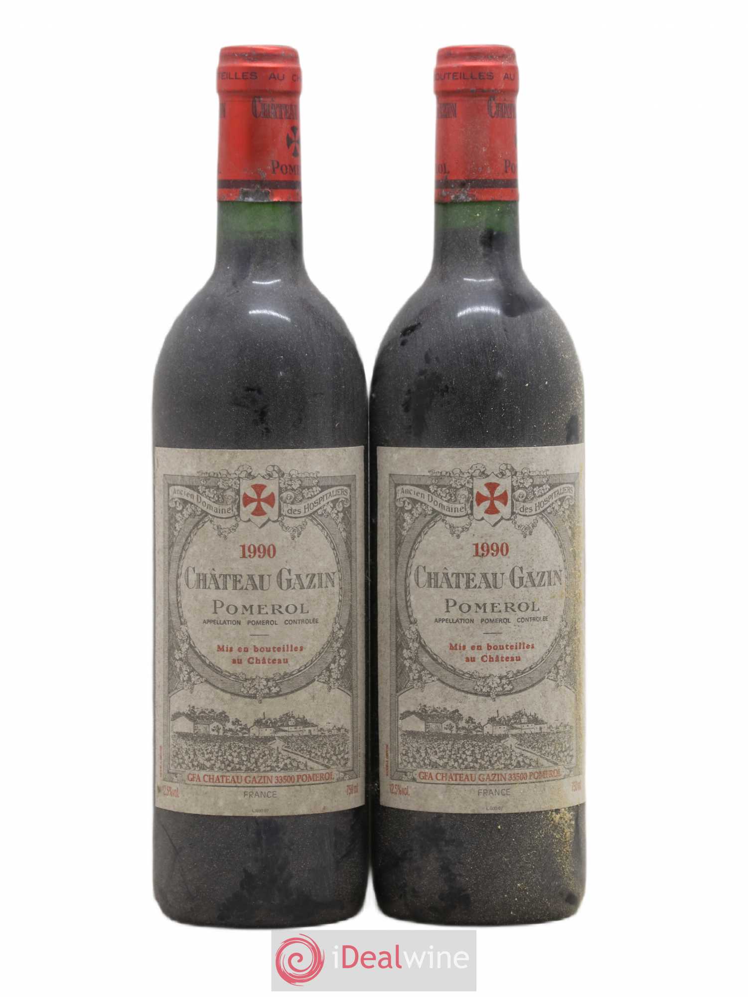 Château Gazin 1990 - Lot de 2 bouteilles - 0