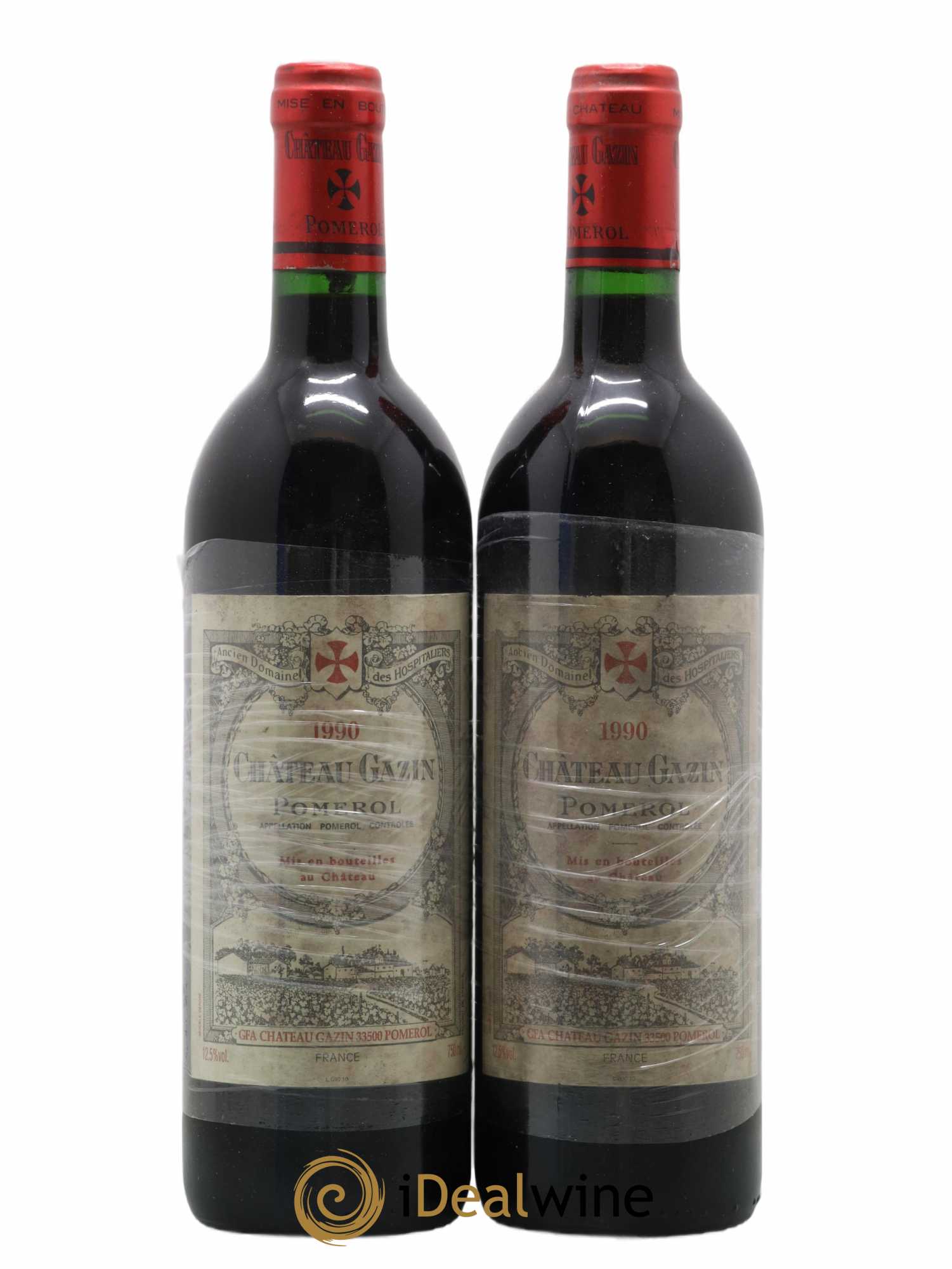 Château Gazin 1990 - Lot de 2 bouteilles - 0