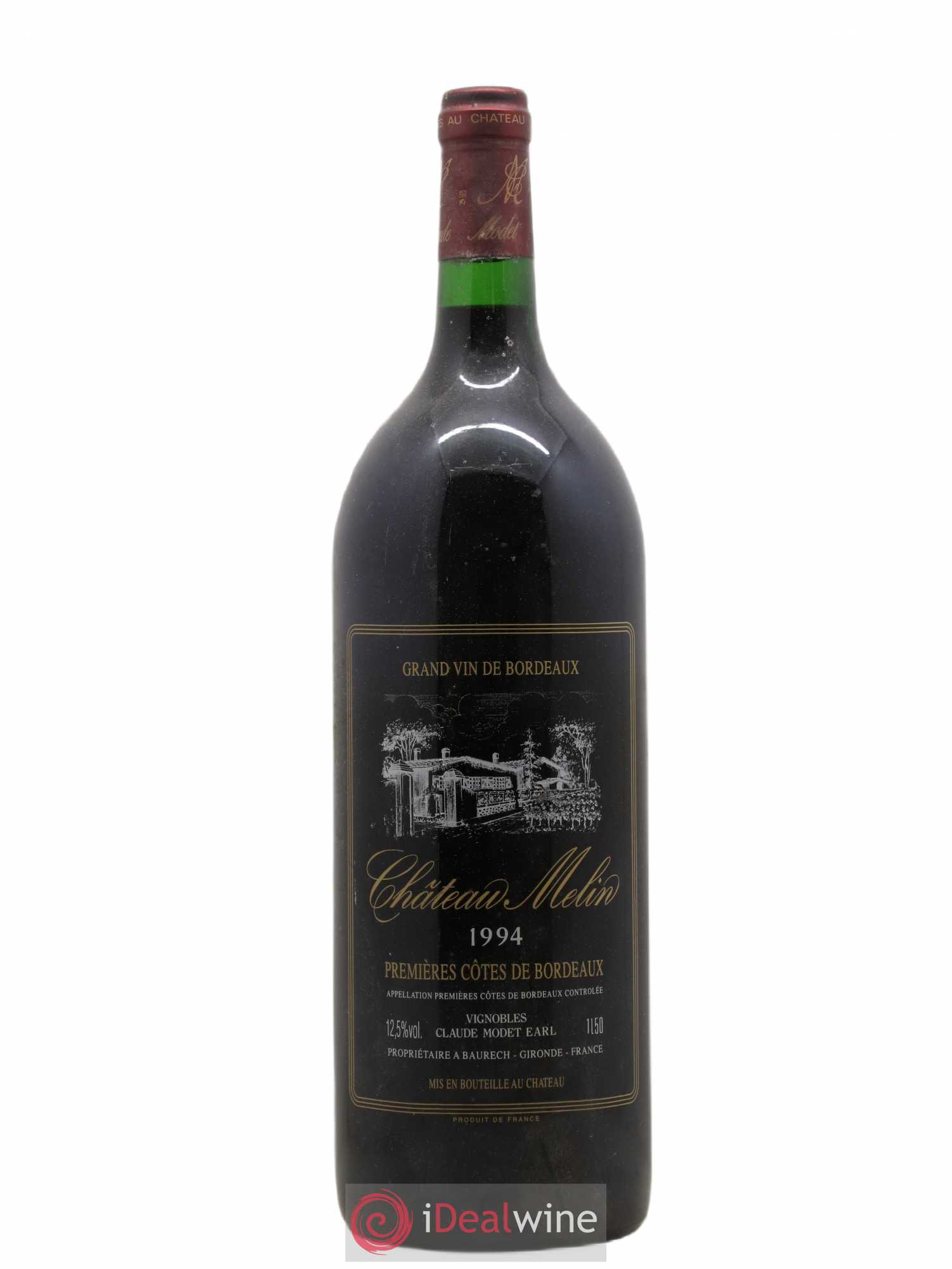 Premières Côtes de Bordeaux Château Melin 1994 - Lot de 1 magnum - 0