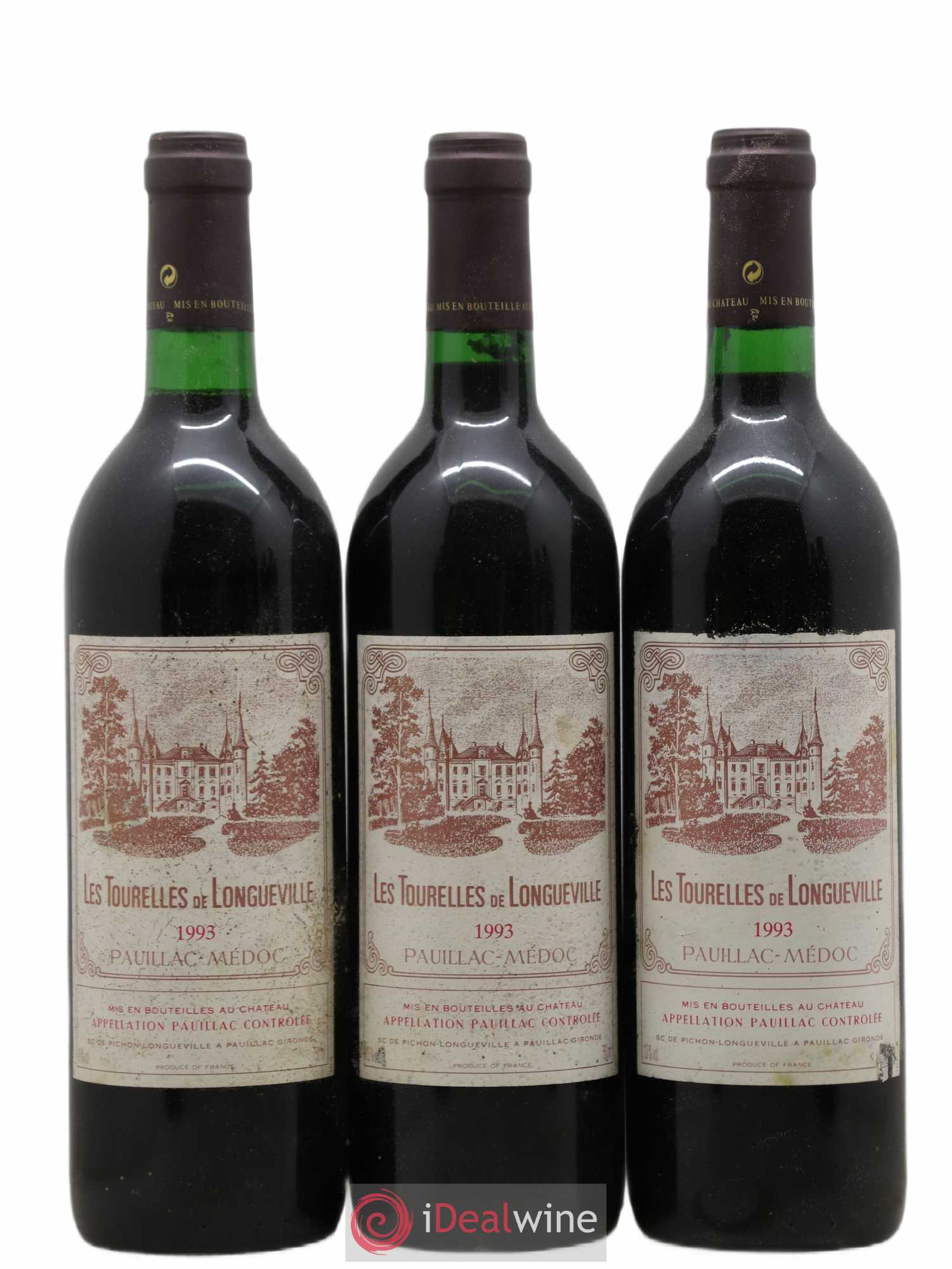Les Tourelles de Longueville Second Vin 1993 - Lot de 6 bouteilles - 1