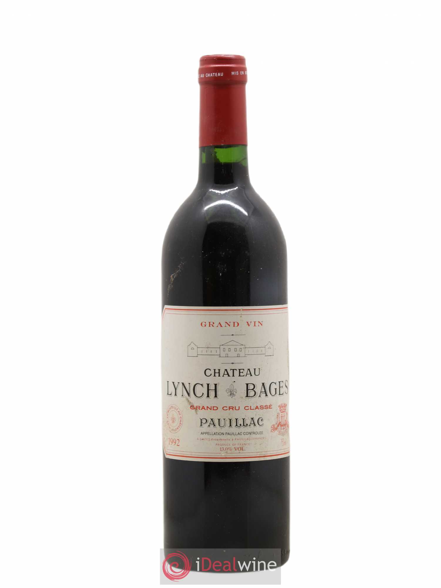 Château Lynch Bages 5ème Grand Cru Classé 1992 - Lot de 1 bouteille - 0
