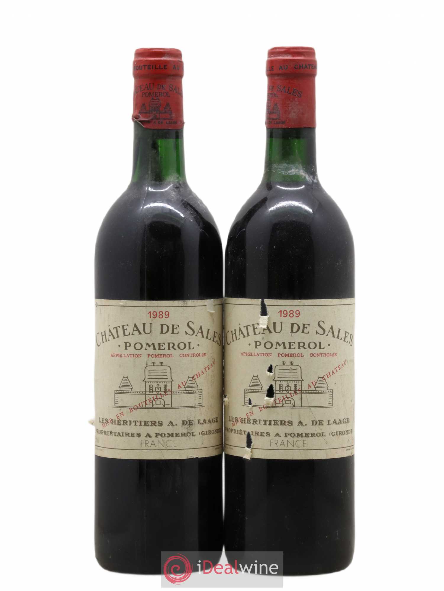 Château de Sales 1989 - Lot de 2 bouteilles - 0
