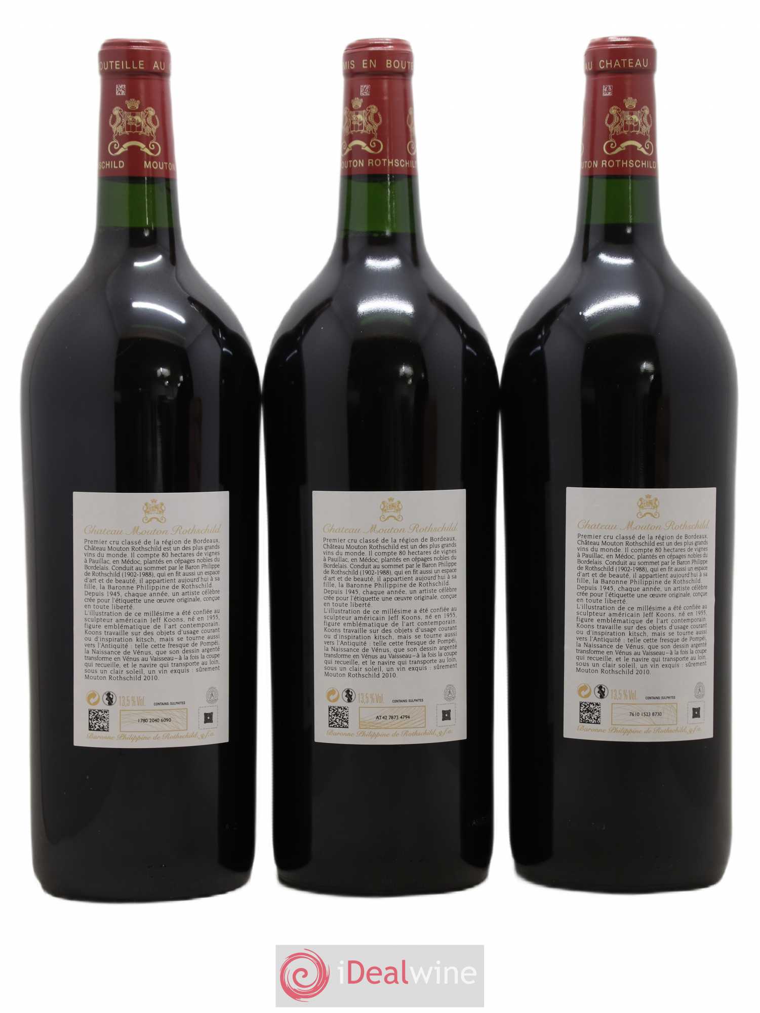 Château Mouton Rothschild 1er Grand Cru Classé 2010 - Lot de 6 magnums - 4