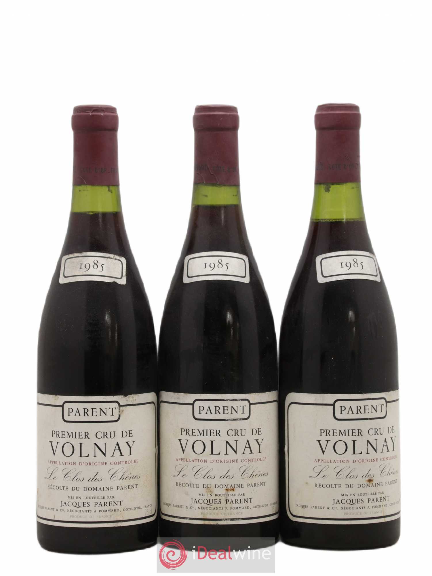 Volnay 1er Cru Clos Des Chênes Domaine Parent 1985 - Posten von 3 Flaschen - 0