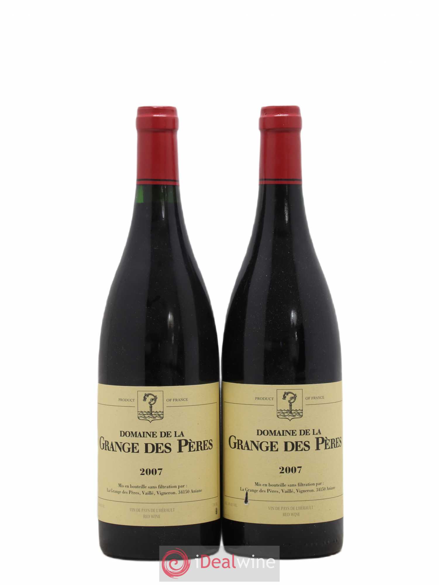 Pays d'Hérault Grange des Pères Laurent Vaillé 2007 - Lot de 2 bouteilles - 0