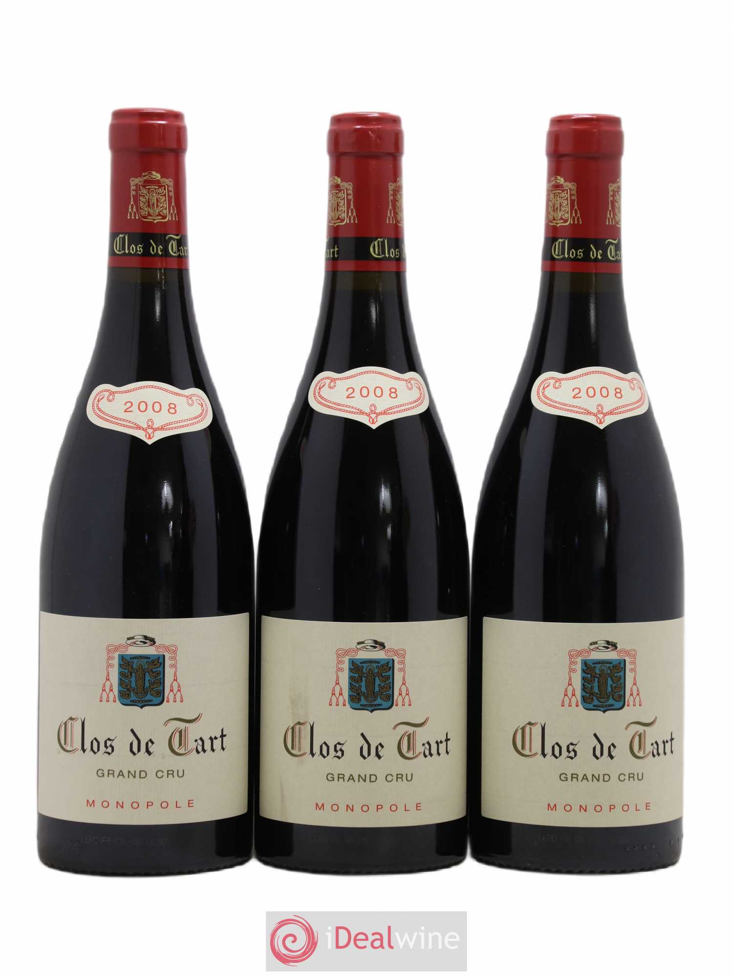 Clos de Tart Grand Cru Clos de Tart 2008 - Lot de 3 bouteilles - 0