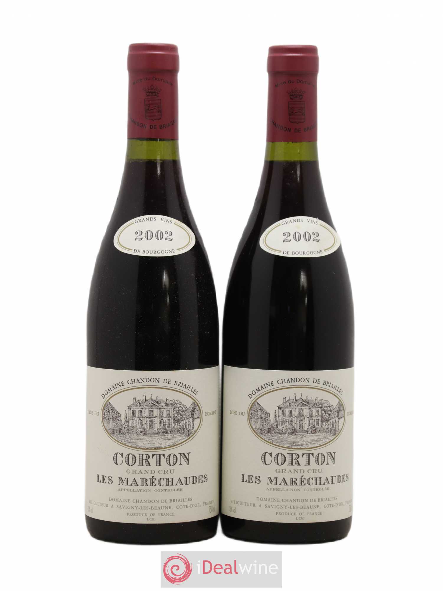 Corton Grand Cru Les Maréchaudes Chandon de Briailles 2002 - Lot de 2 bouteilles - 0