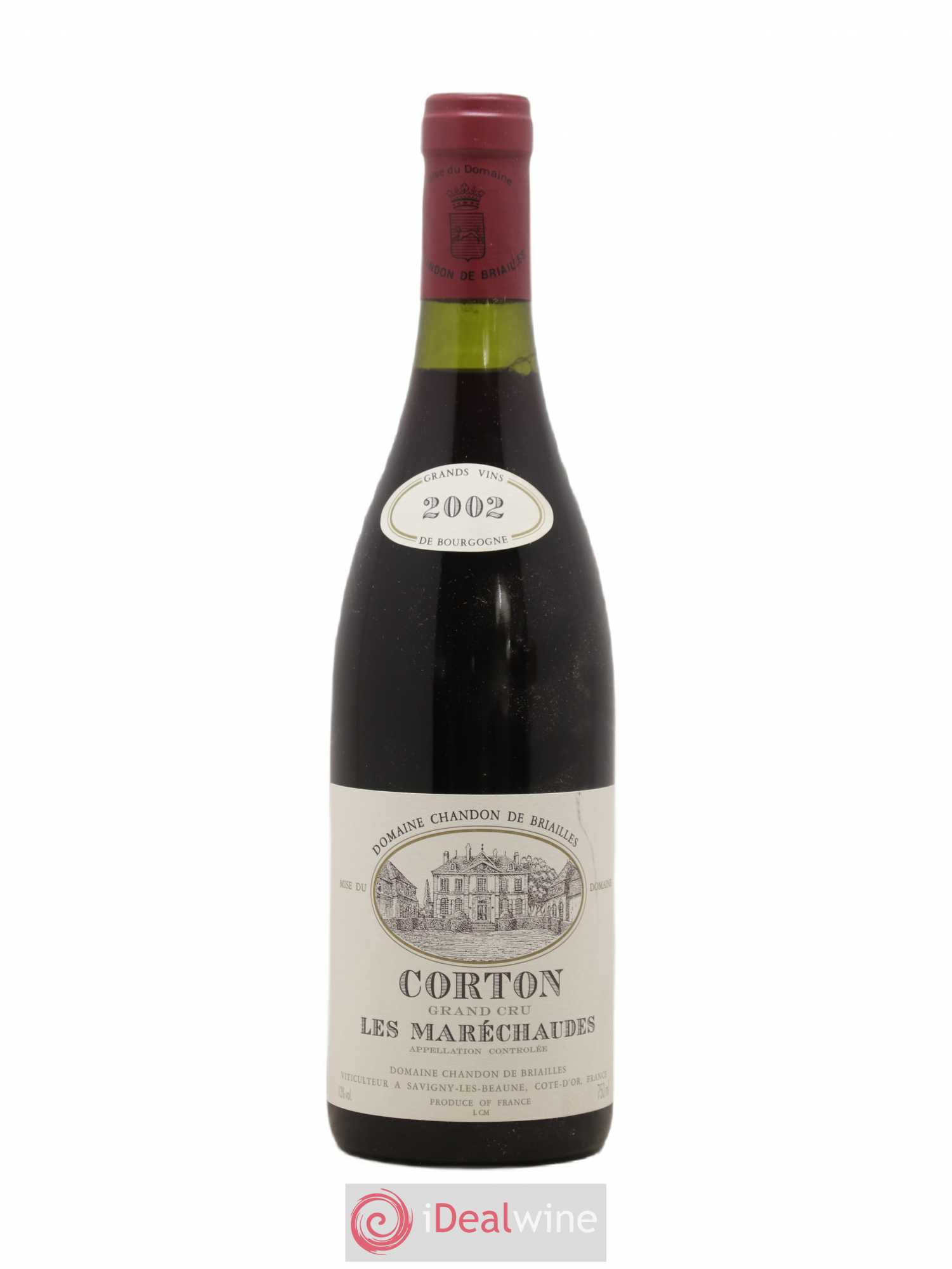 Corton Grand Cru Les Maréchaudes Chandon de Briailles 2002 - Lot de 1 bouteille - 0